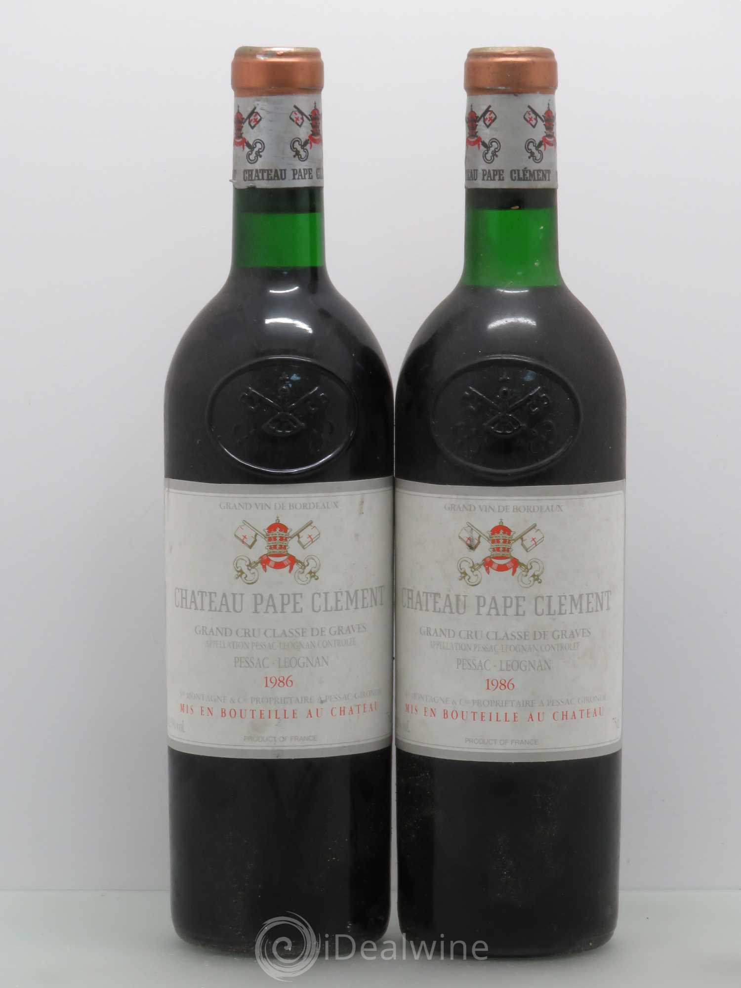Château Pape Clément Cru Classé de Graves 1986 - Lot de 5 bouteilles - 2
