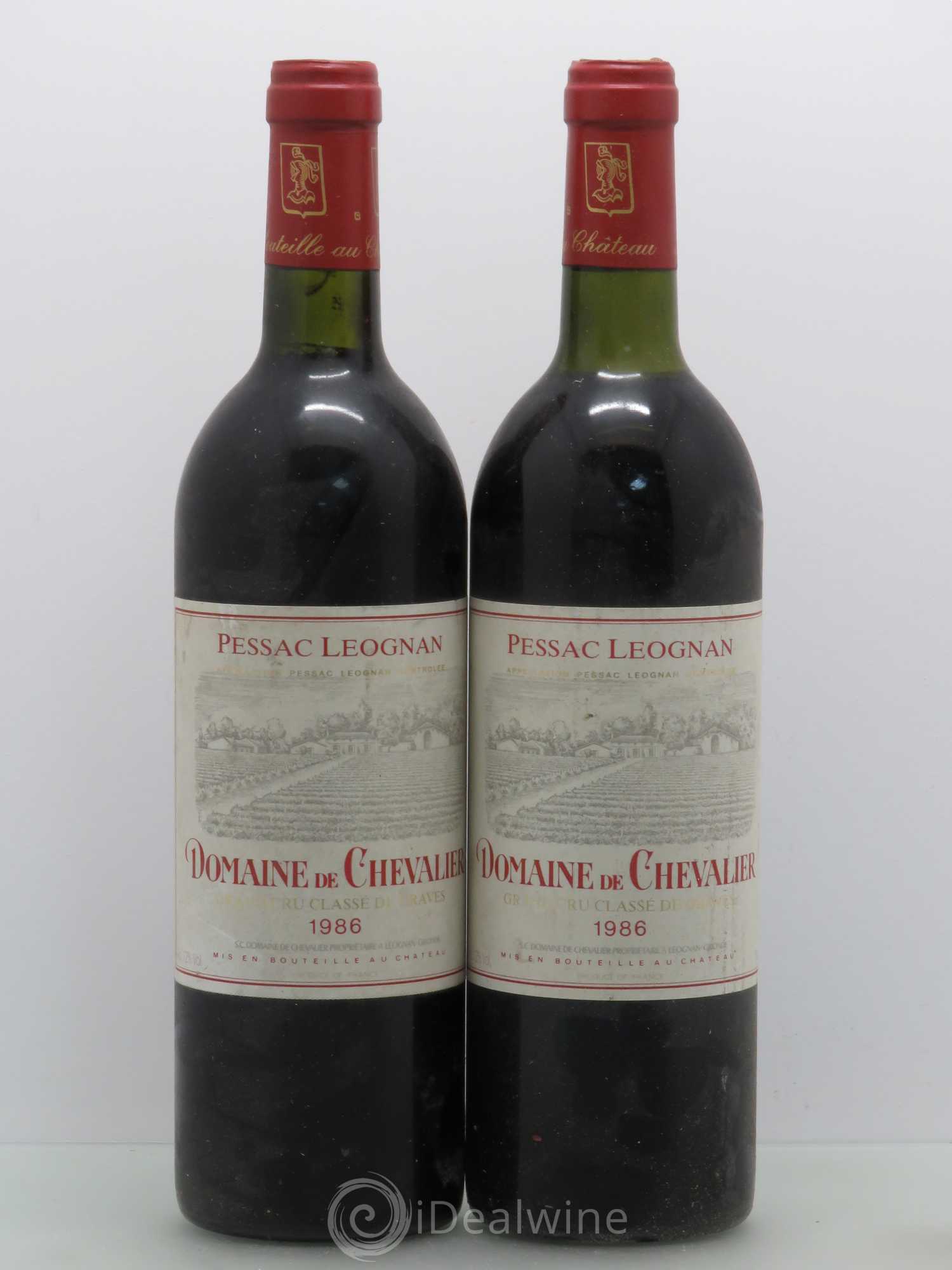 Domaine de Chevalier Cru Classé de Graves 1986 - Lot de 2 bouteilles - 0