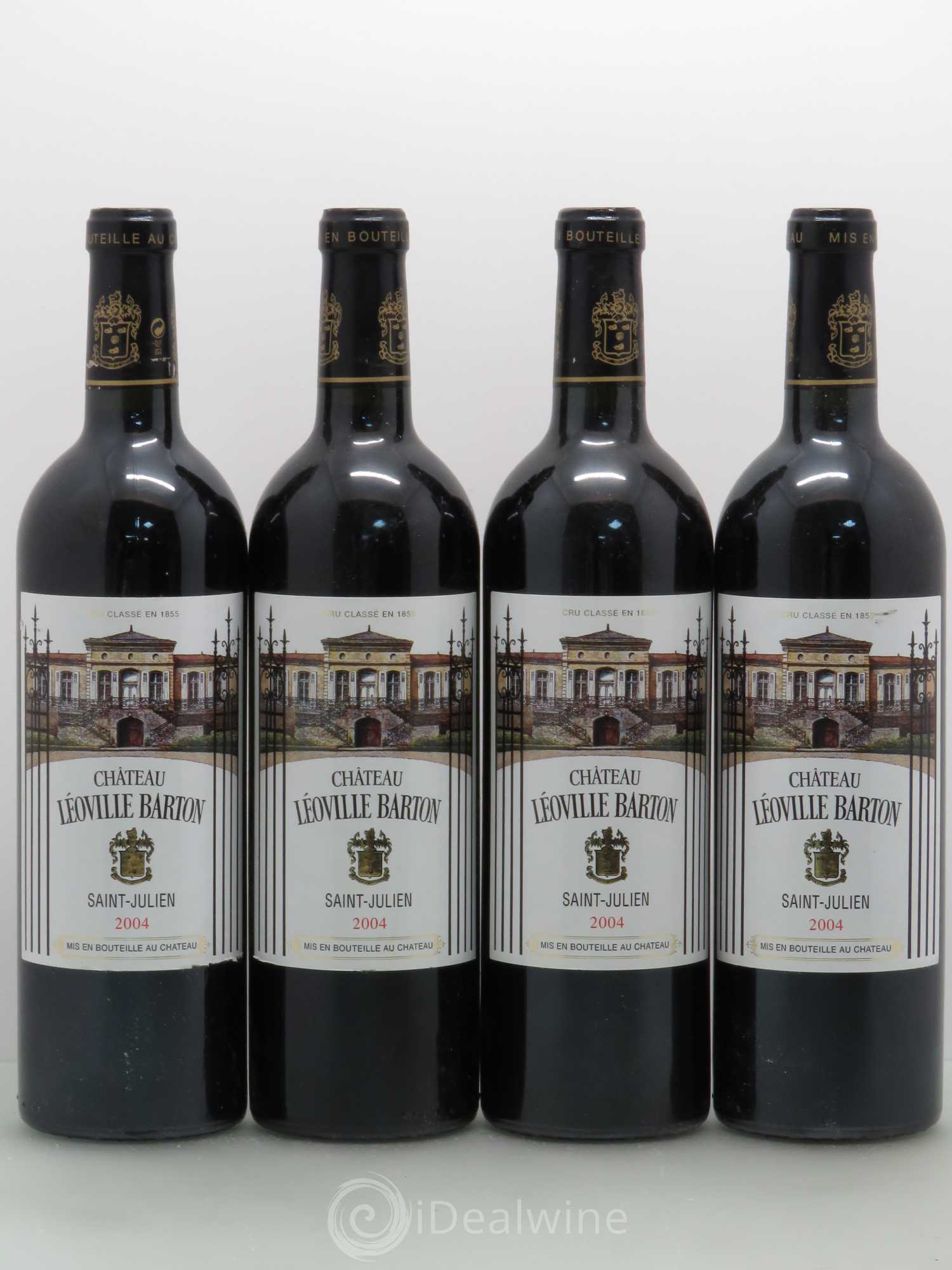 Château Léoville Barton 2ème Grand Cru Classé 2004 - Lot de 4 bouteilles - 0