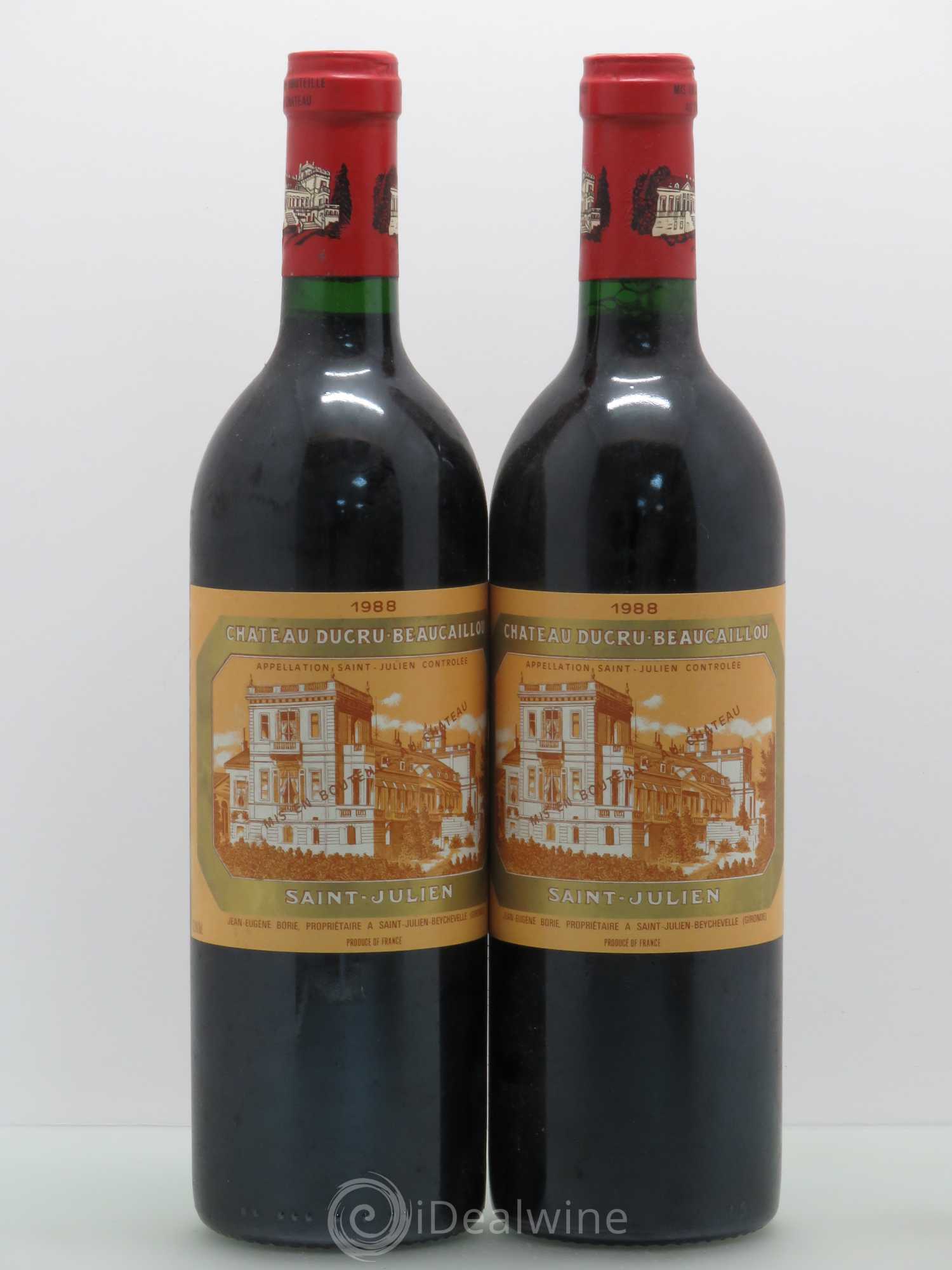 Château Ducru Beaucaillou 2ème Grand Cru Classé 1988 - Lot de 2 bouteilles - 0