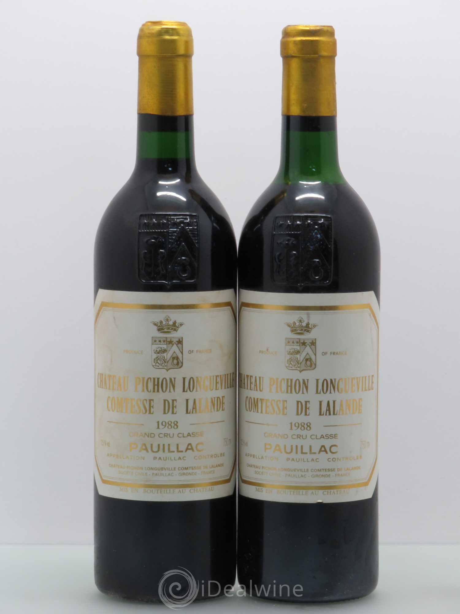 Château Pichon Longueville Comtesse de Lalande 2ème Grand Cru Classé 1988 - Lot de 2 bouteilles - 0