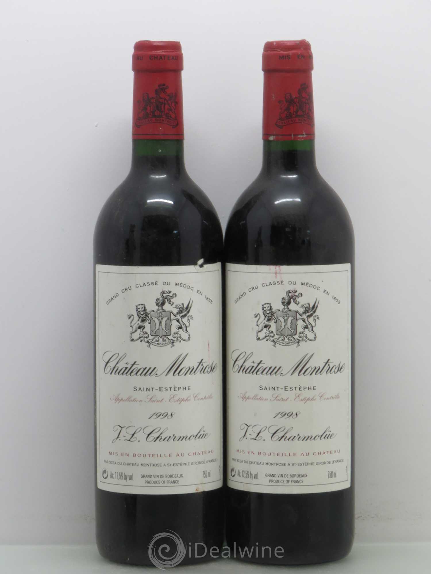 Château Montrose 2ème Grand Cru Classé 1998 - Lot de 4 bouteilles - 1
