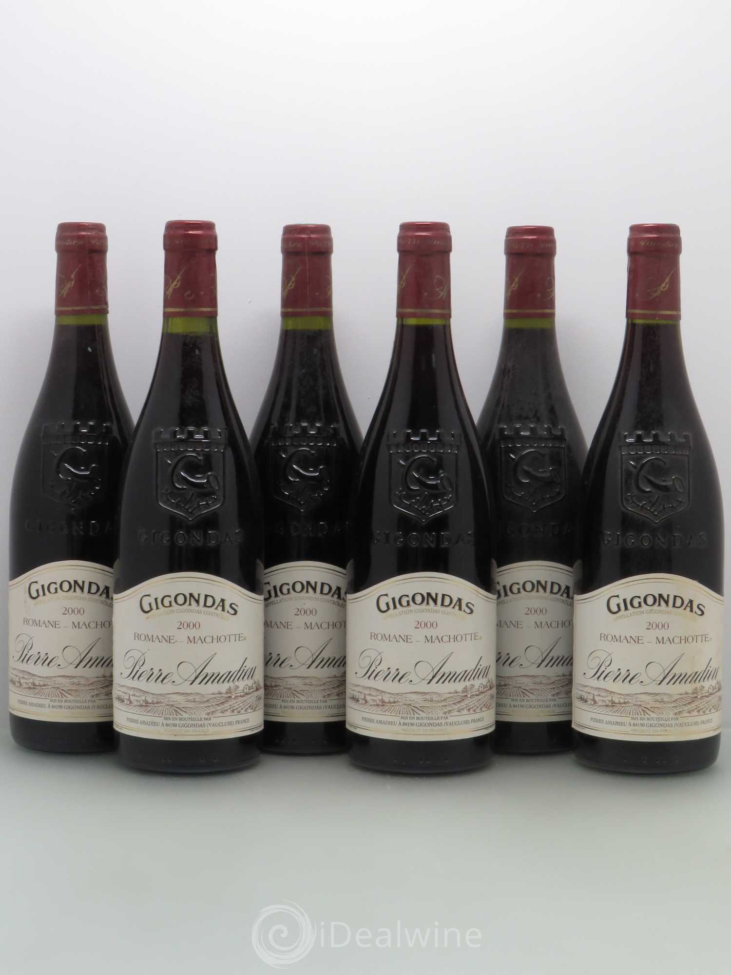 Gigondas Pierre Amandieu Romanee Machote 2000 - Posten von 6 Flaschen - 0