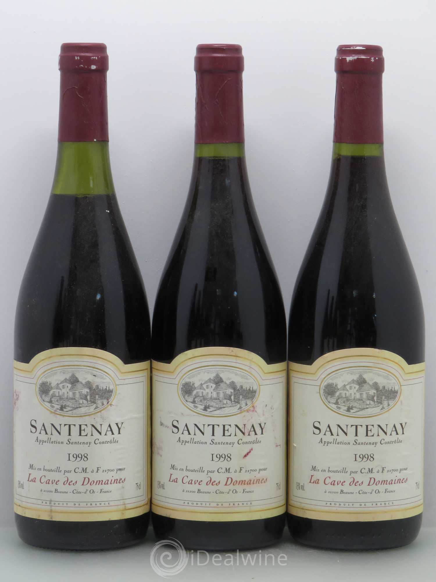 Santenay La Cave des Domaines (sans prix de réserve) 1998 - Posten von 6 Flaschen - 1