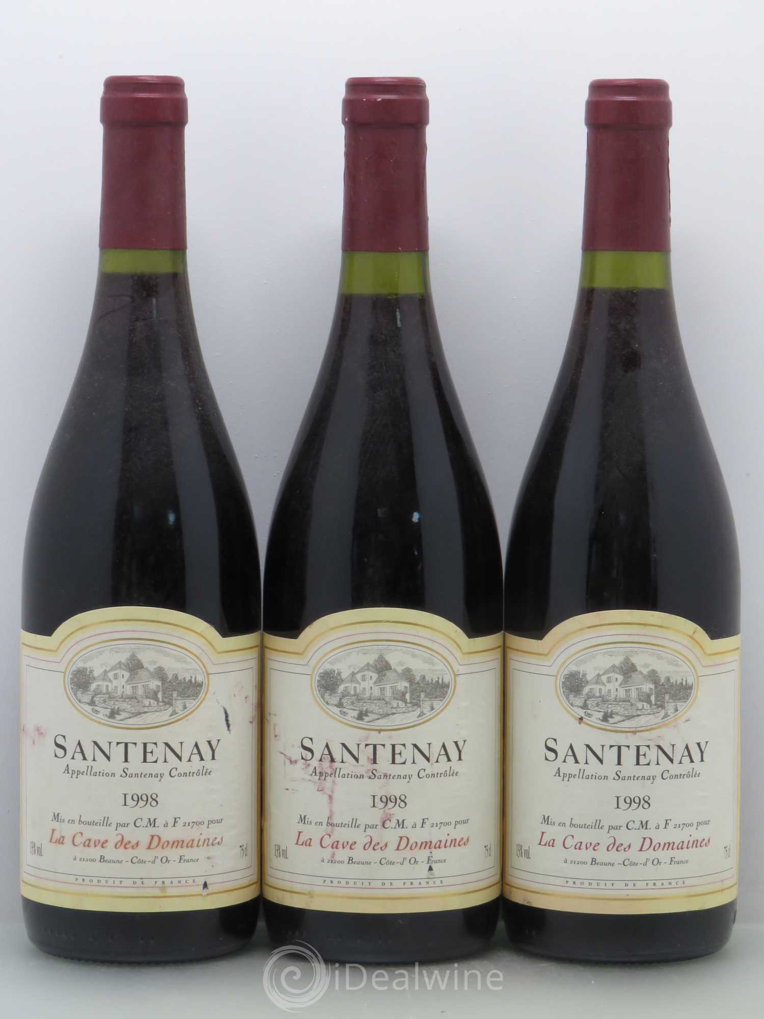 Santenay La Cave des Domaines (sans prix de réserve) 1998 - Posten von 6 Flaschen - 2