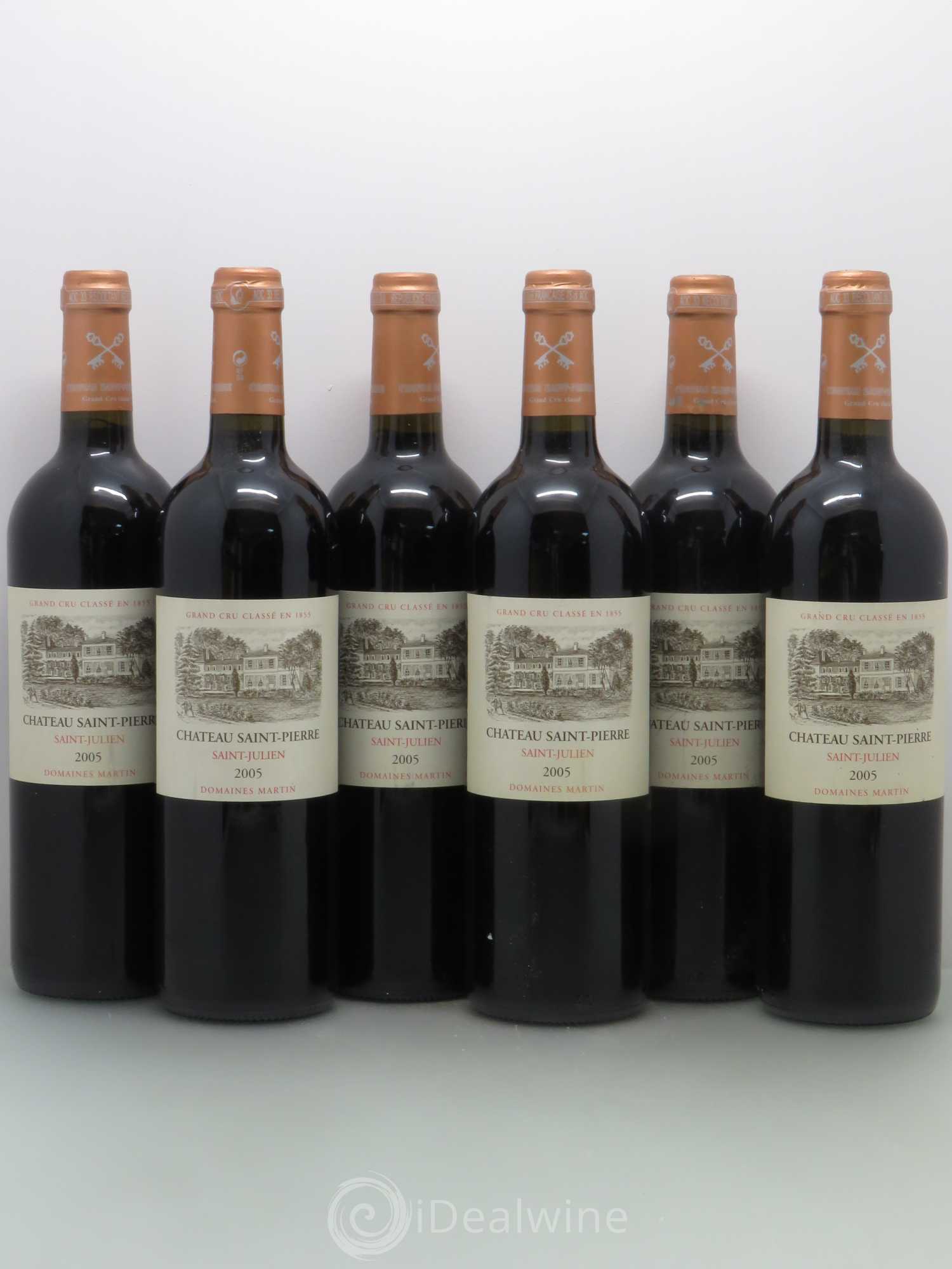 Château Saint-Pierre 4ème Grand Cru Classé 2005 - Lot de 6 bouteilles - 0