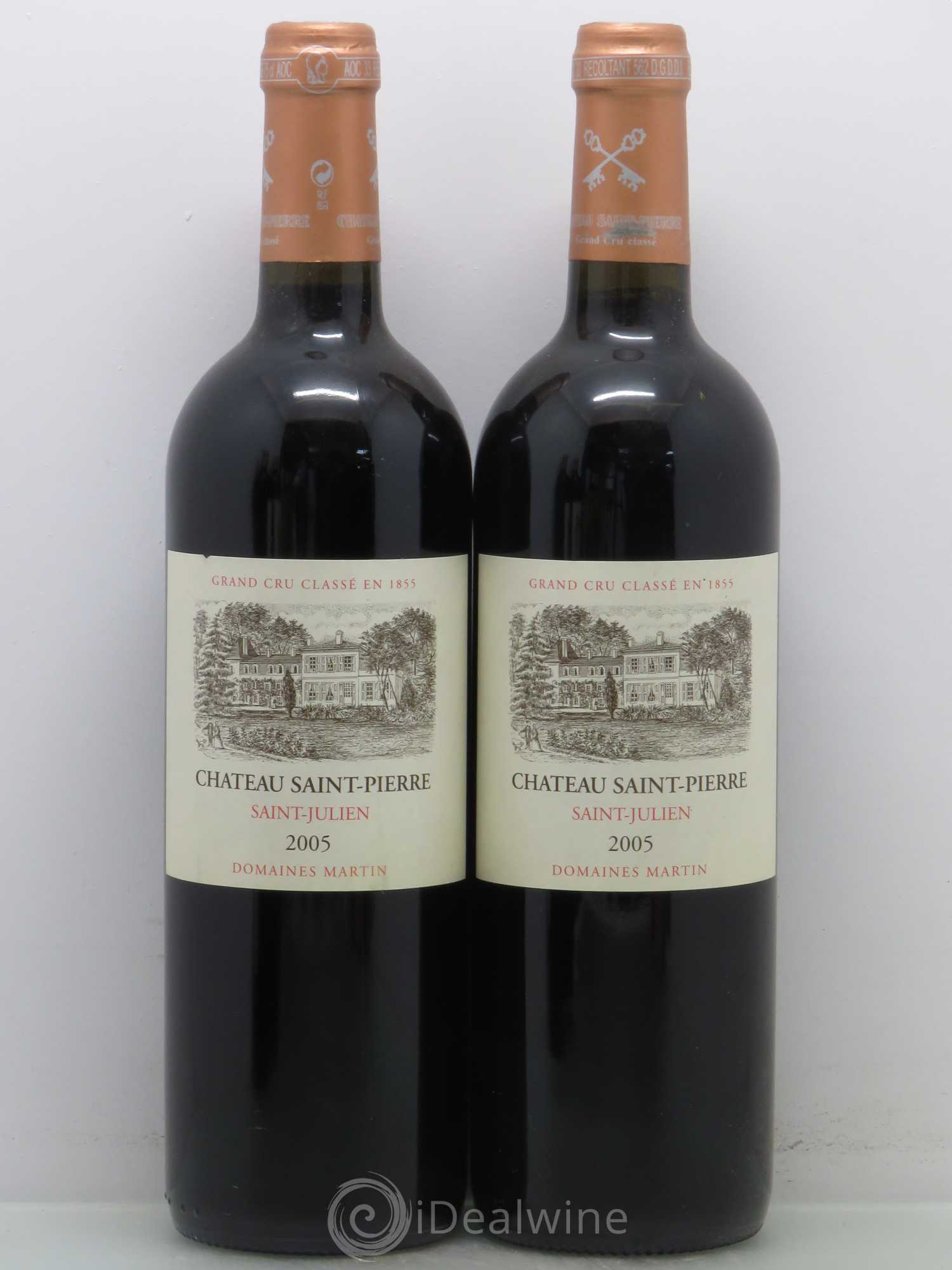 Château Saint-Pierre 4ème Grand Cru Classé 2005 - Lot de 4 bouteilles - 1
