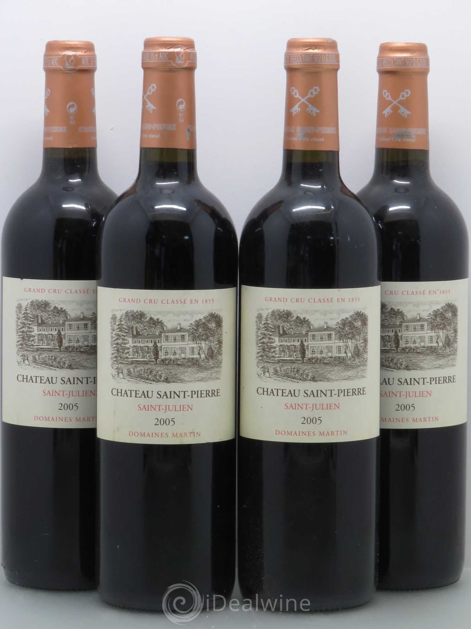 Château Saint-Pierre 4ème Grand Cru Classé 2005 - Lot de 4 bouteilles - 0