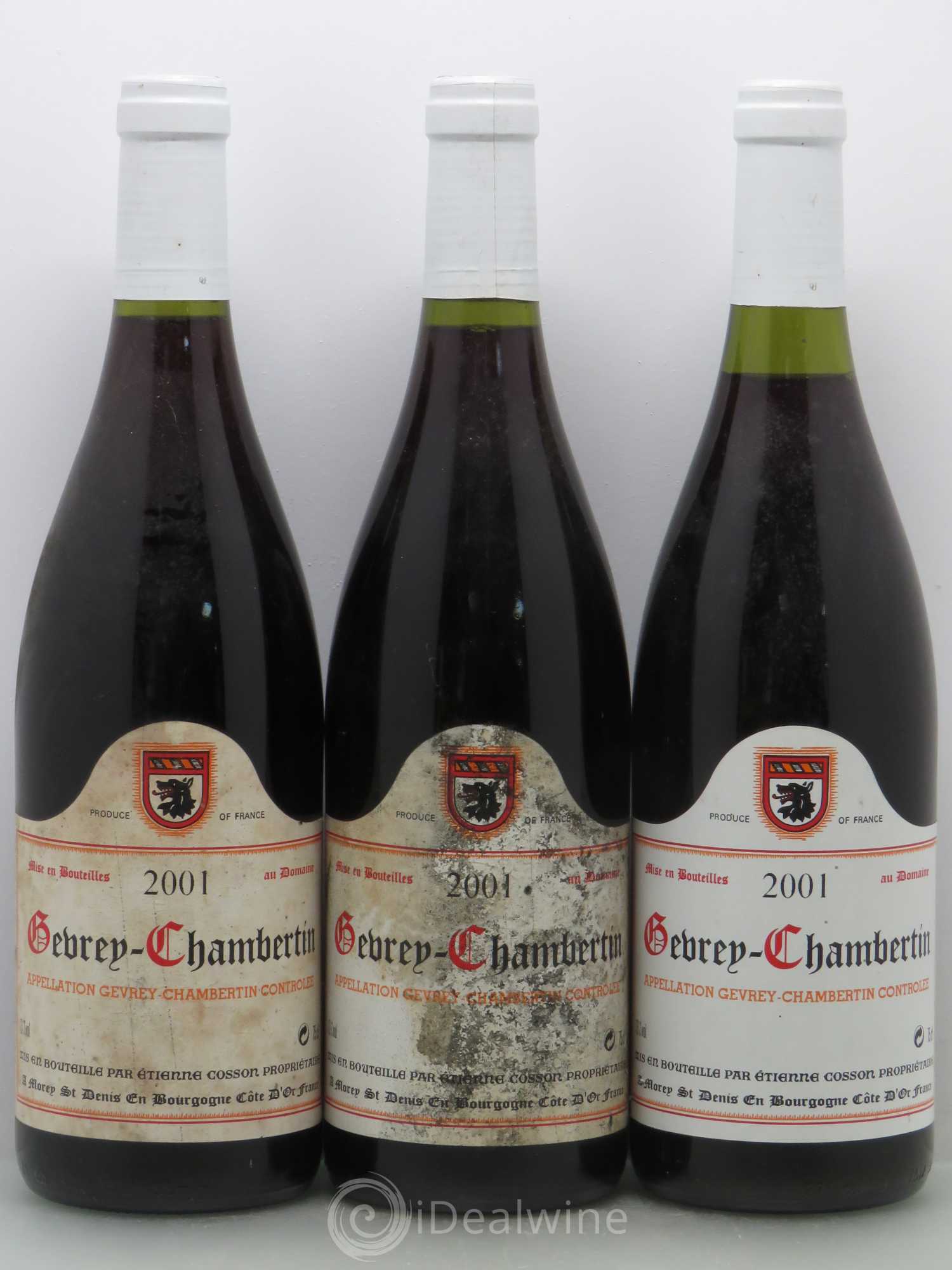 Gevrey-Chambertin Etienne Cosson 2001 - Lot de 6 bouteilles - 2