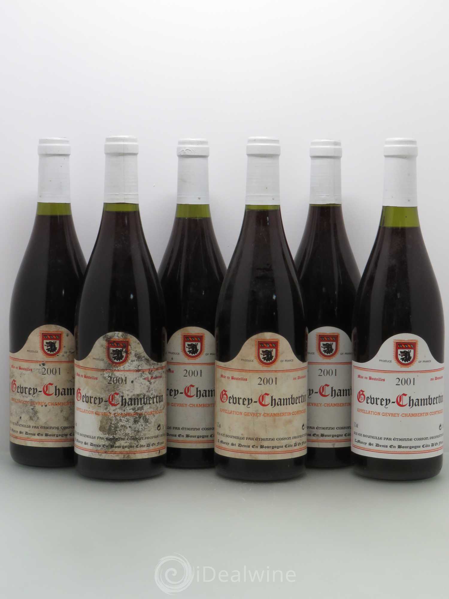 Gevrey-Chambertin Etienne Cosson 2001 - Lot de 6 bouteilles - 0