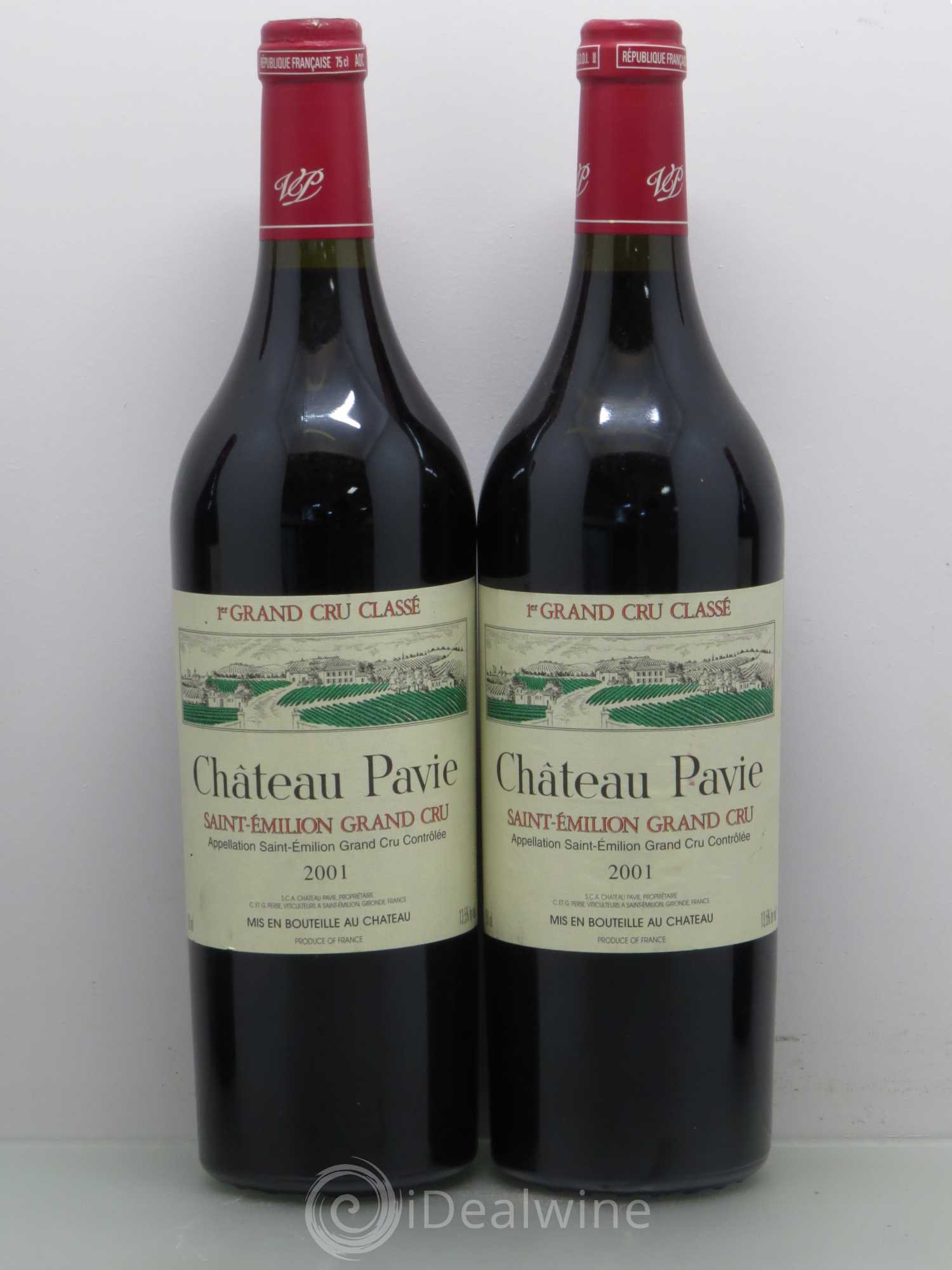 Château Pavie 1er Grand Cru Classé A 2001 - Lot de 4 bouteilles - 1