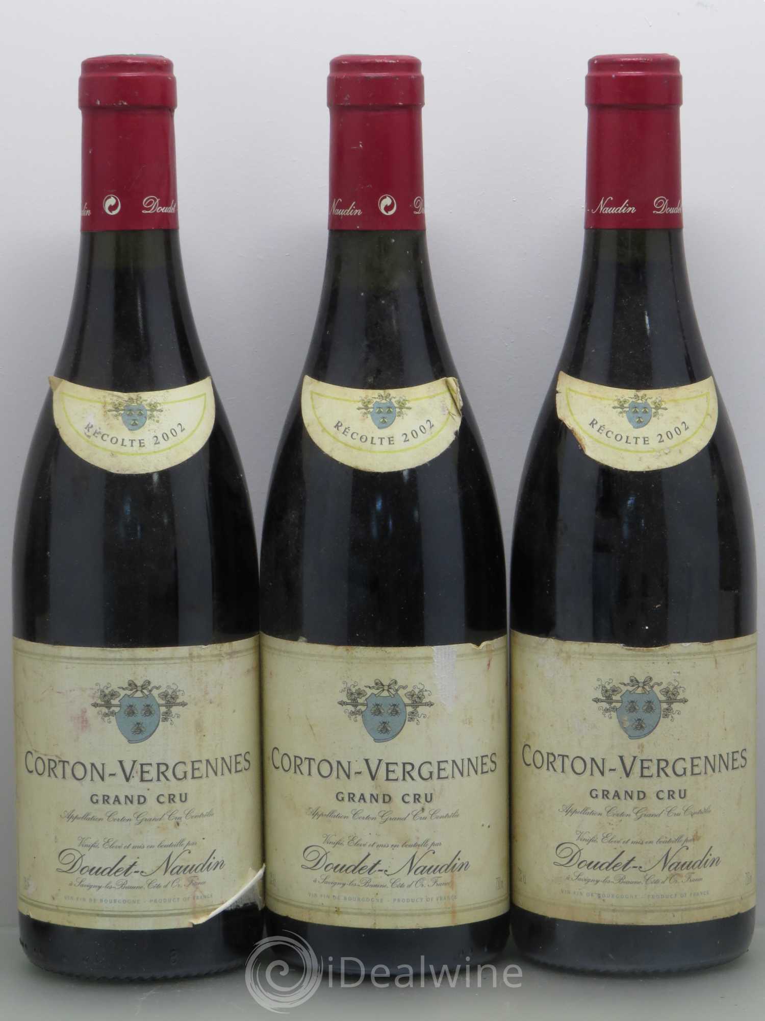 Corton Grand Cru Vergennes Doudet Naudin 2002 - Lot de 5 bouteilles - 1