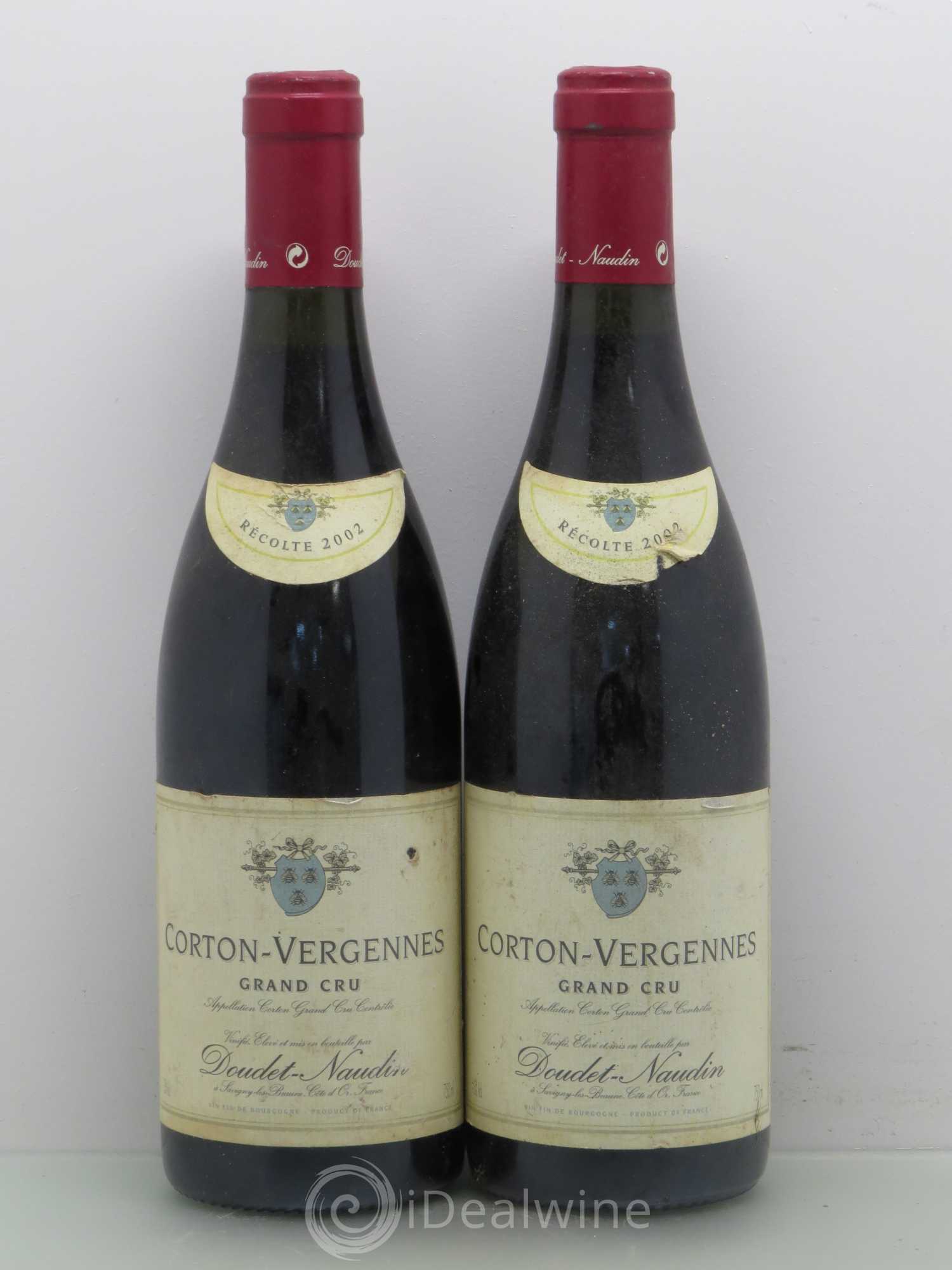 Corton Grand Cru Vergennes Doudet Naudin 2002 - Lot de 5 bouteilles - 2