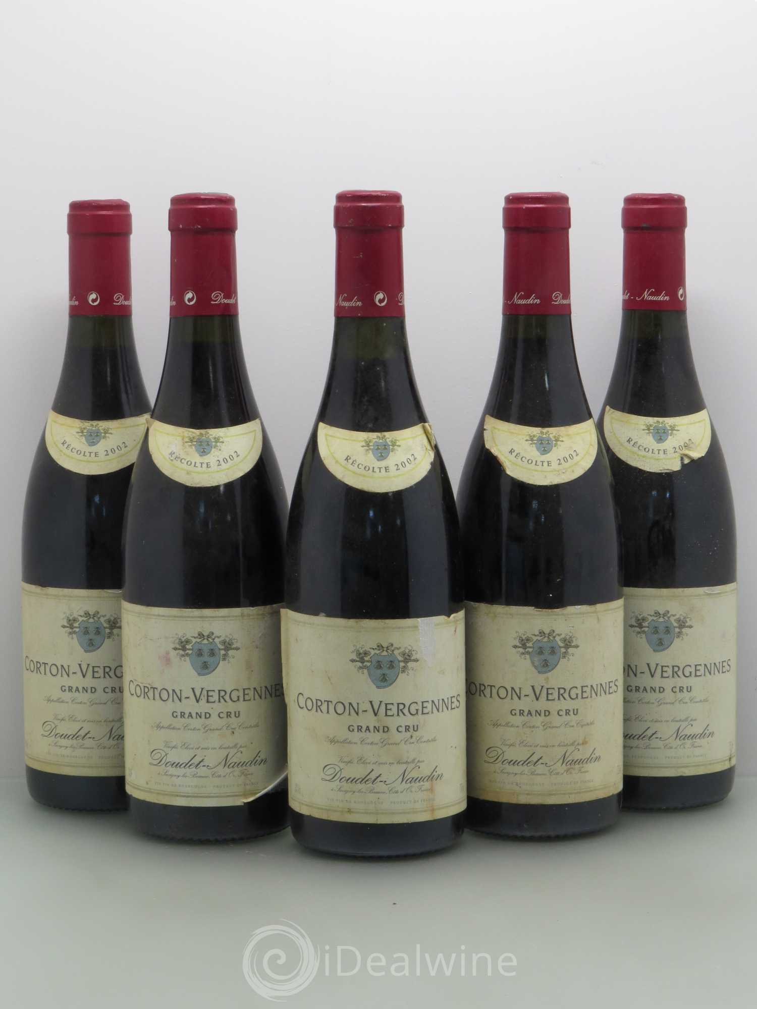 Corton Grand Cru Vergennes Doudet Naudin 2002 - Lot de 5 bouteilles - 0