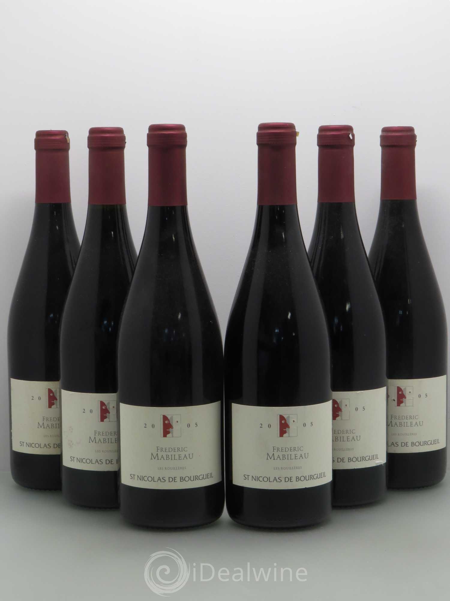 Saint-Nicolas de Bourgueil Les Rouilleres Frederic Mabileau 2005 - Lot de 6 bouteilles - 0