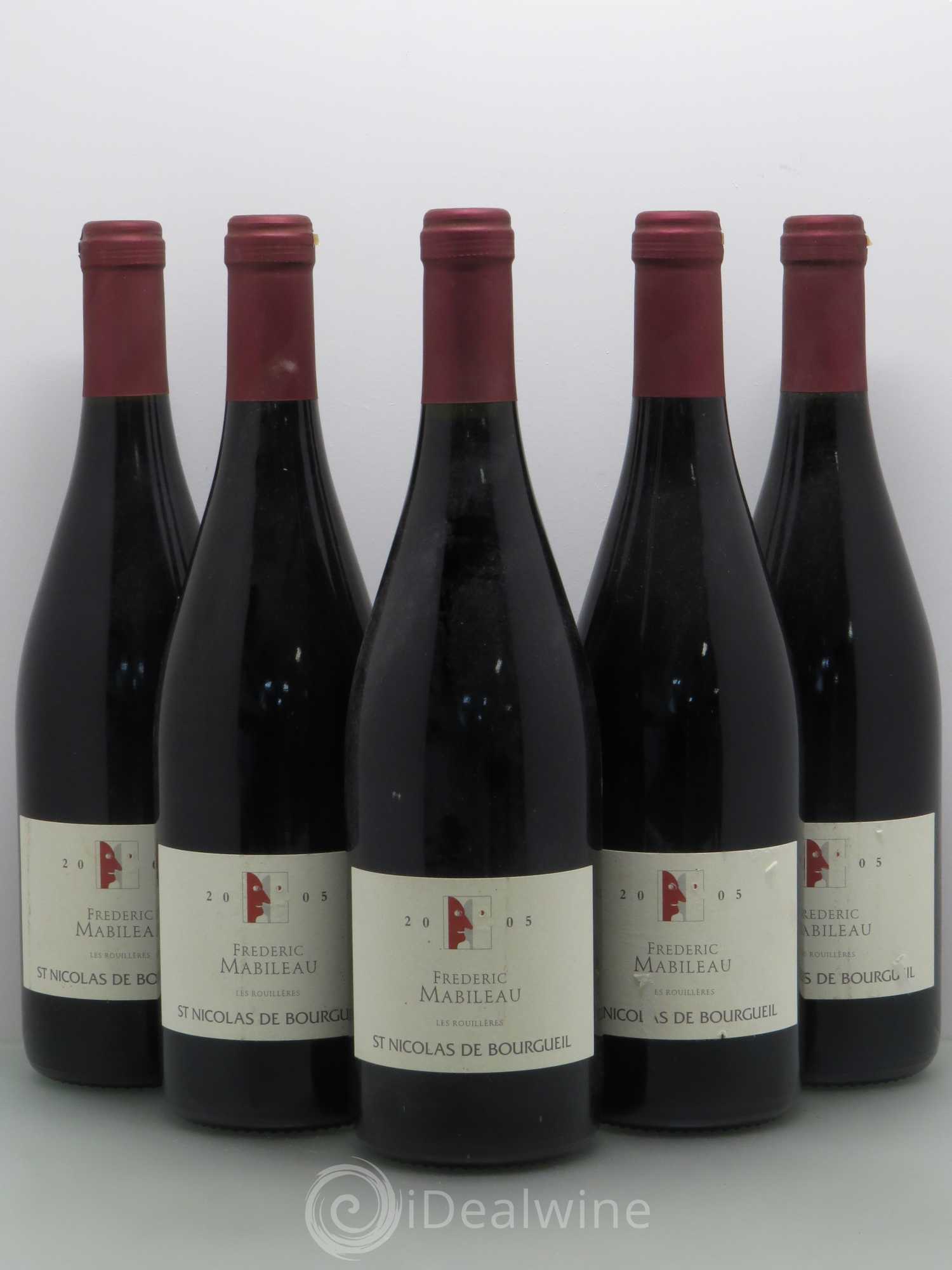 Saint-Nicolas de Bourgueil Les Rouilleres Frederic Mabileau 2005 - Lot de 5 bouteilles - 0
