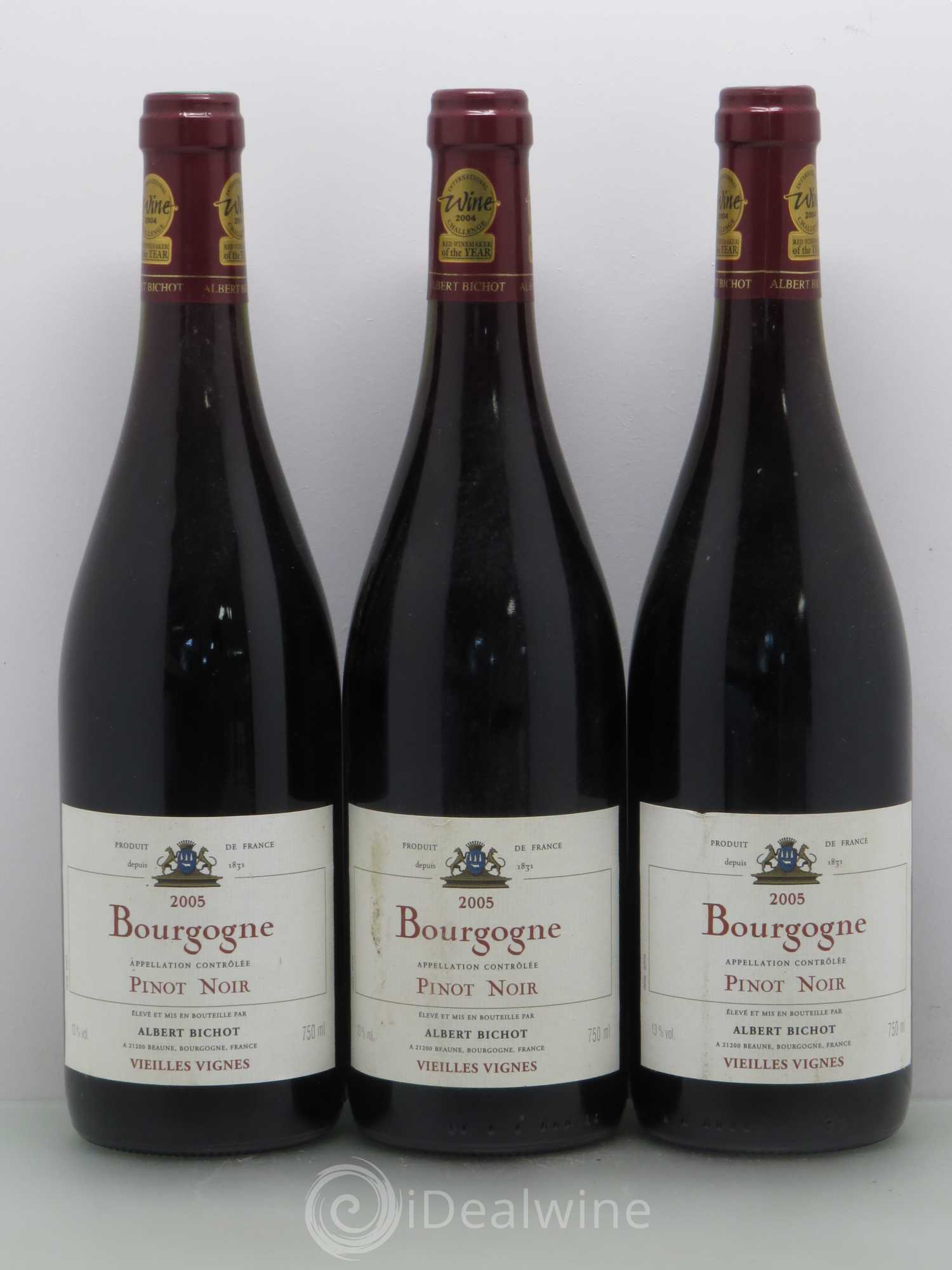 Bourgogne Pinot Noir Albert Bichot Vieilles Vignes 2005 - Posten von 6 Flaschen - 2