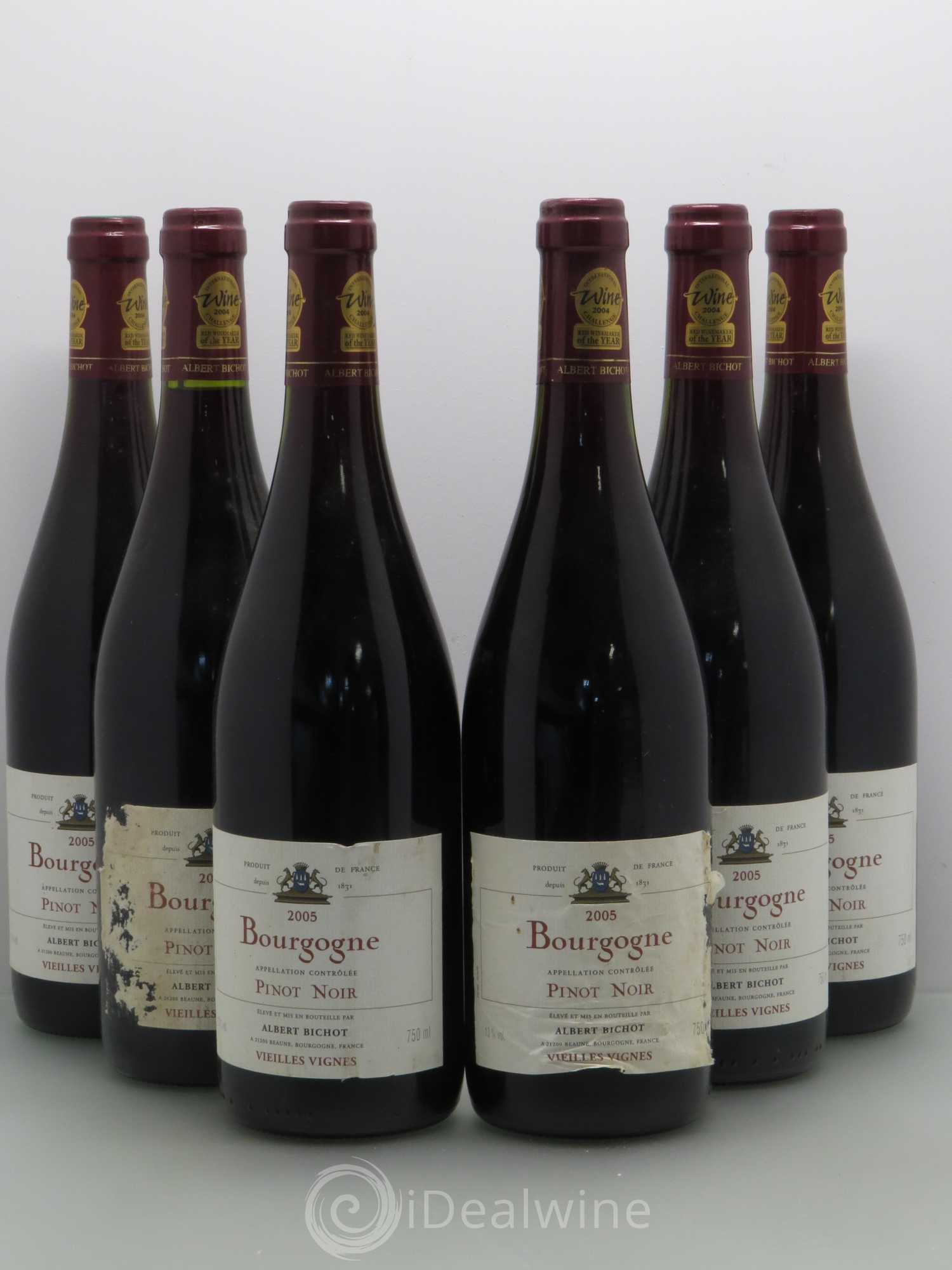 Bourgogne Pinot Noir Albert Bichot Vieilles Vignes 2005 - Posten von 6 Flaschen - 0