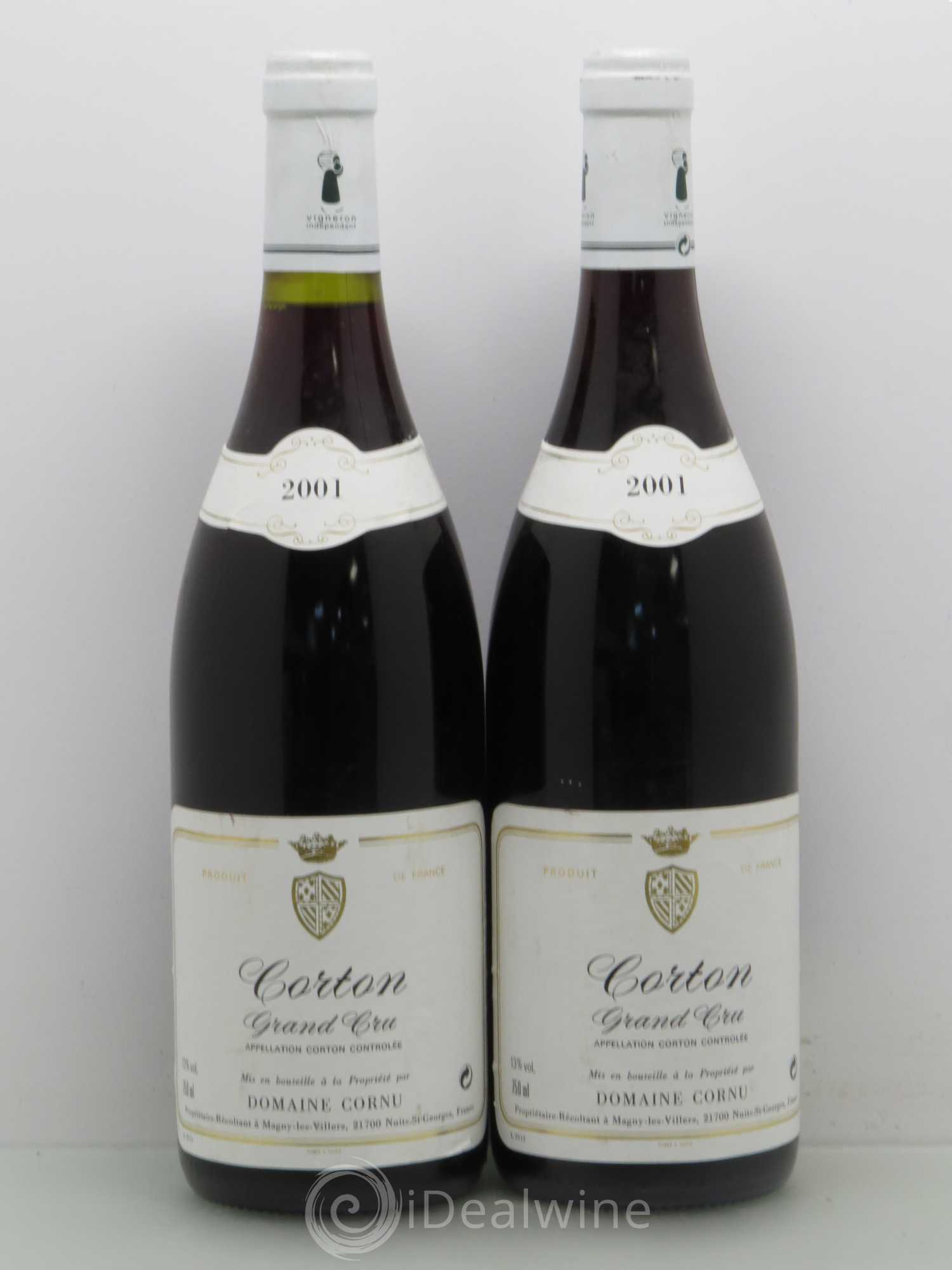 Corton Grand Cru Cornu (sans prix de réserve) 2001 - Posten von 2 Flaschen - 0