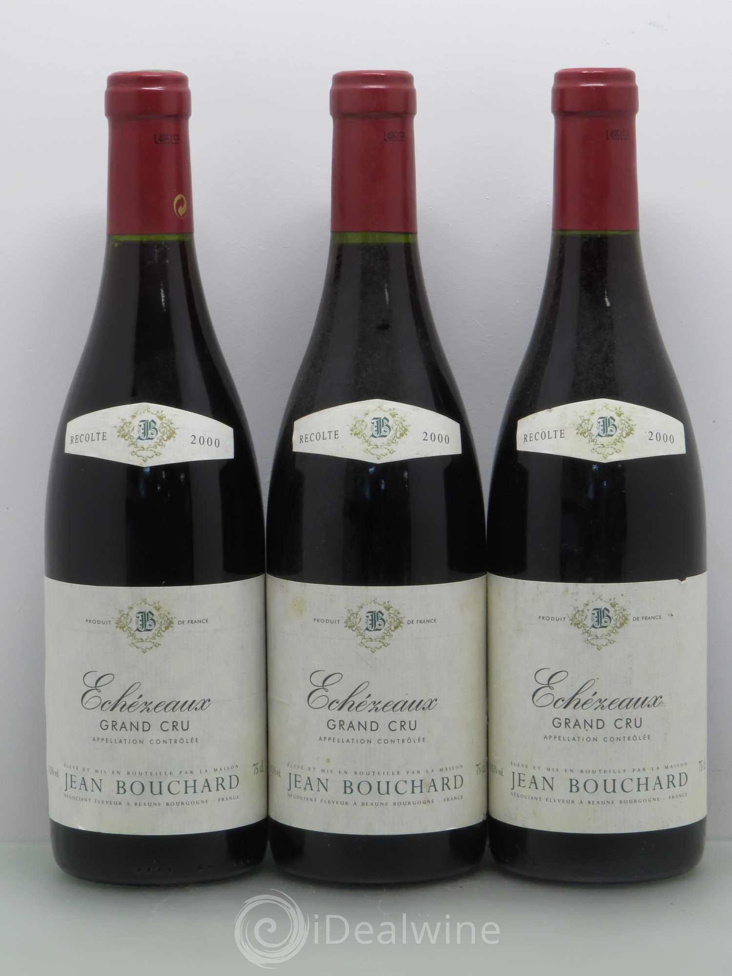 Echezeaux Grand Cru Jean Bouchard 2000 - Lot de 3 bouteilles - 0
