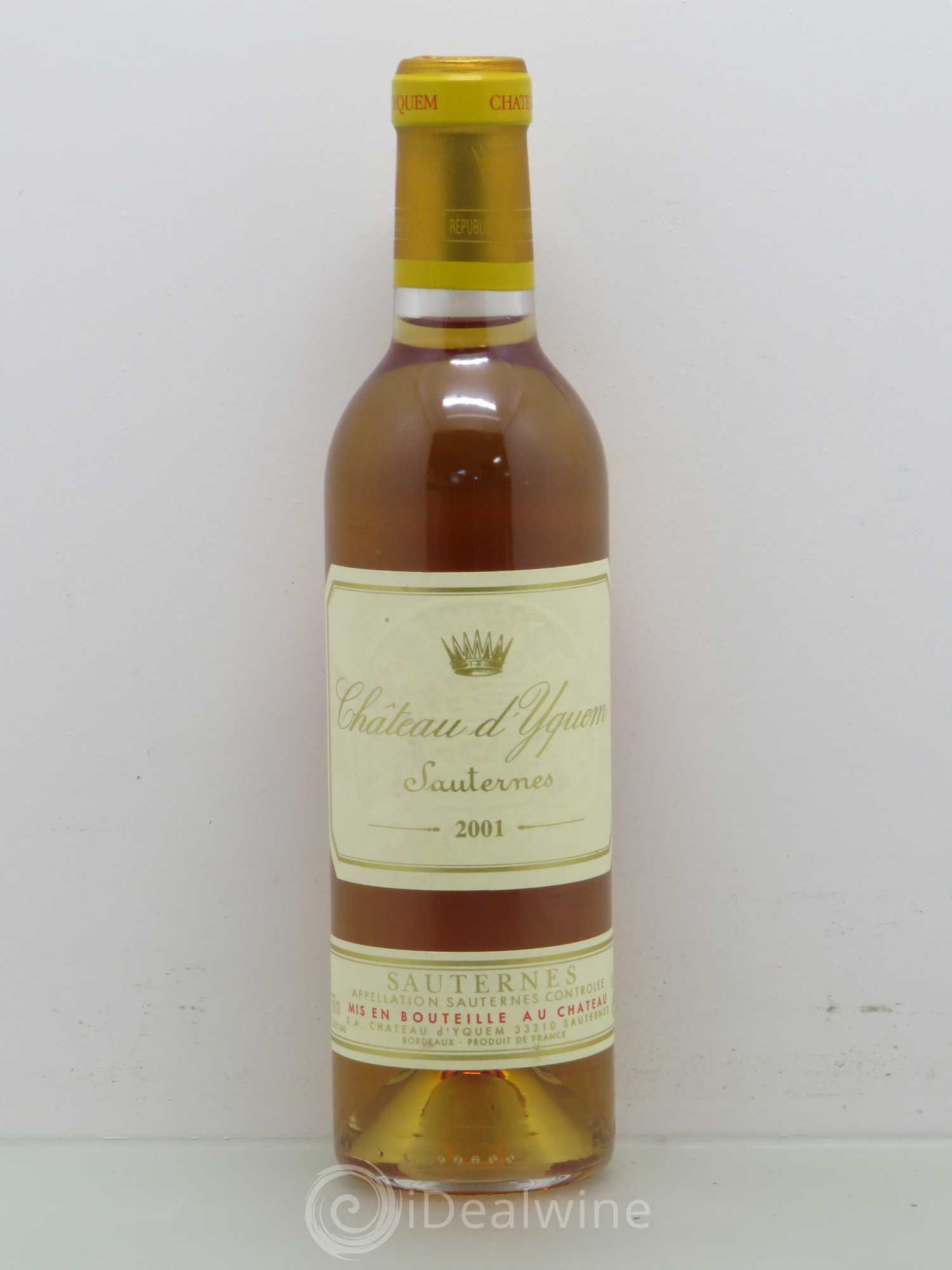 Château d' Yquem 1er Cru Classé Supérieur 2001 - Lotto di 1 mezza bottiglia - 0