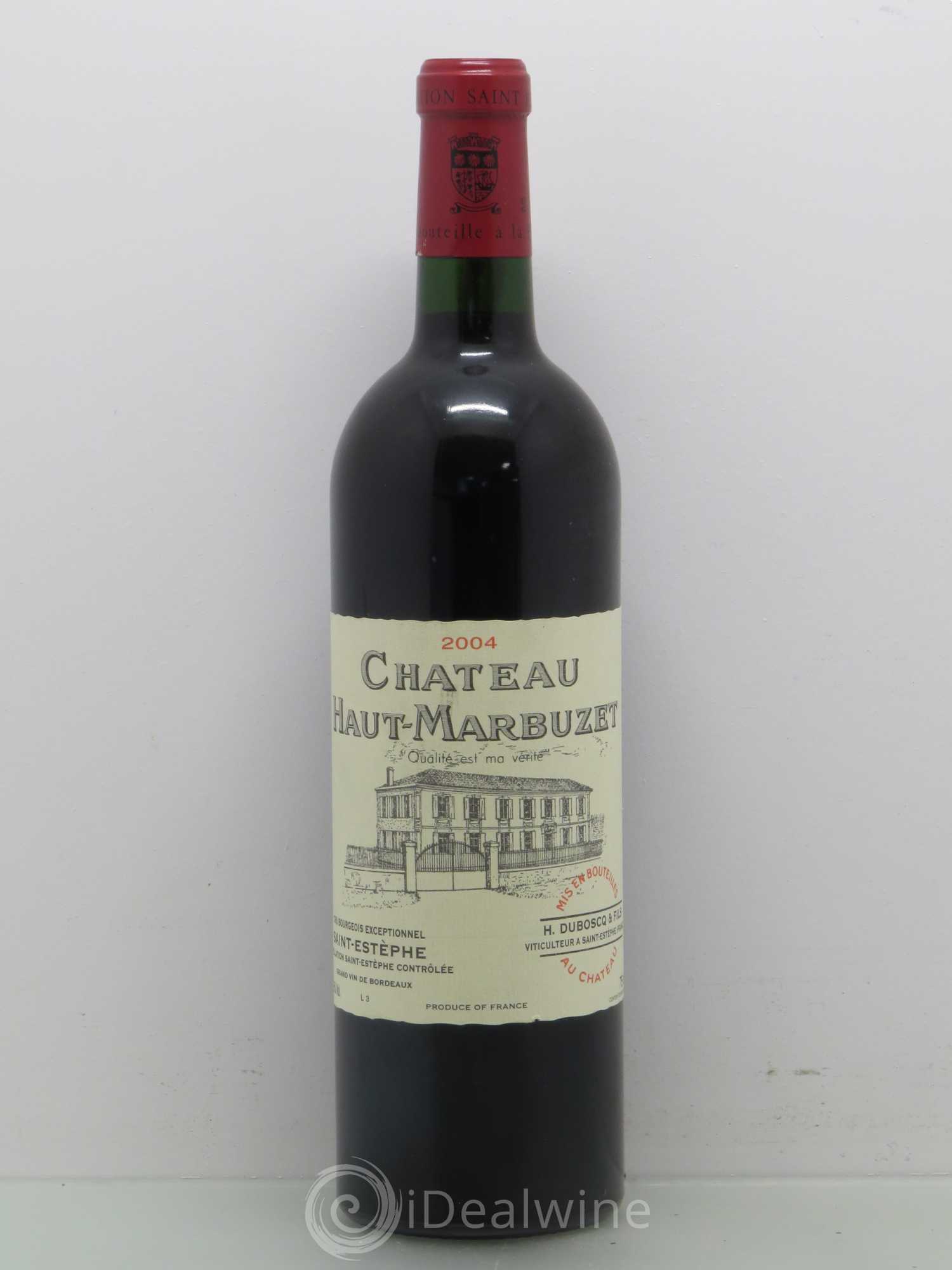 Château Haut Marbuzet 2004 - Lot de 1 bouteille - 0