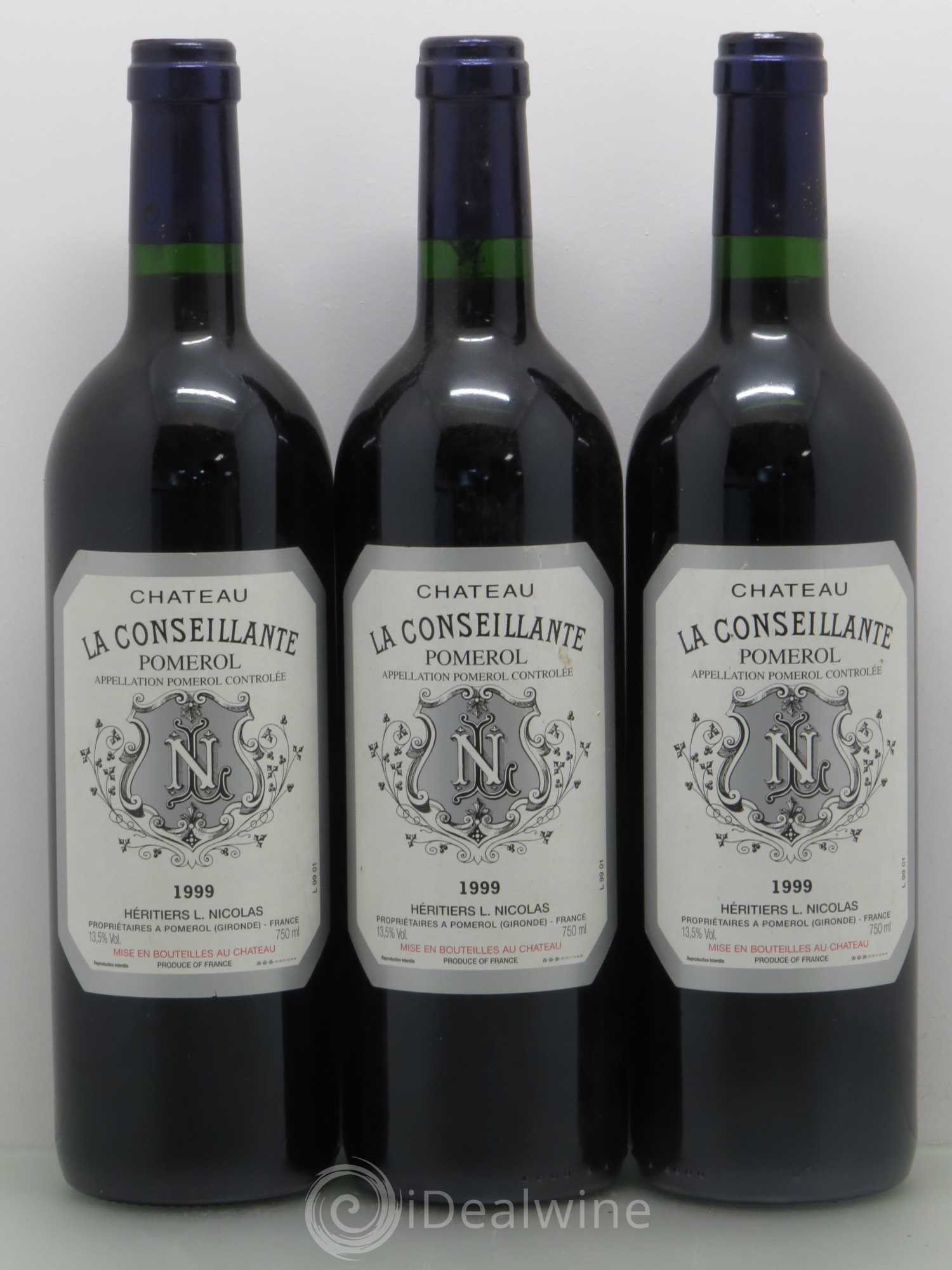 Château la Conseillante 1999 - Lot de 3 bouteilles - 0