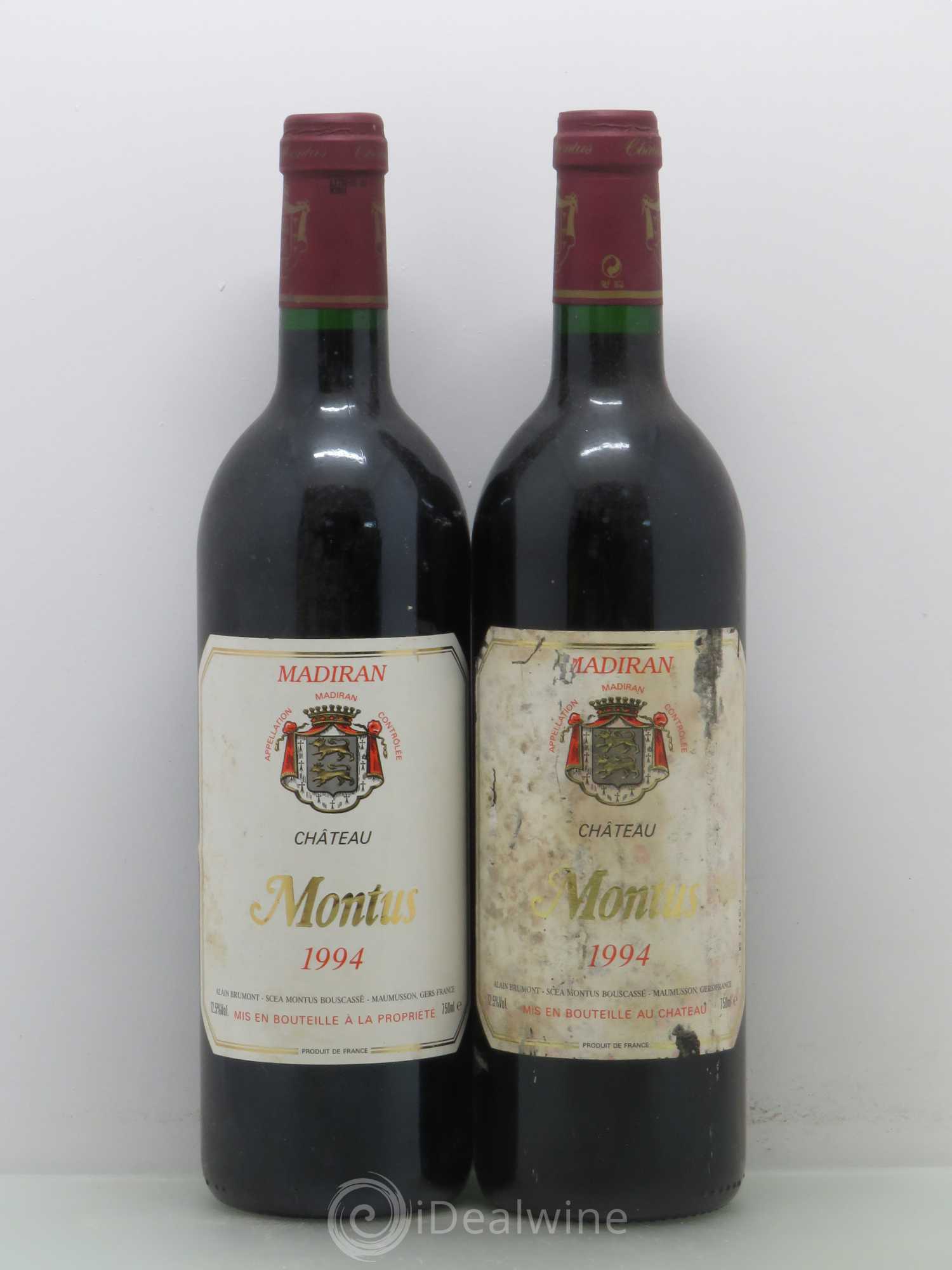 Madiran Château Montus Alain Brumont 1994 - Lot de 2 bouteilles - 0