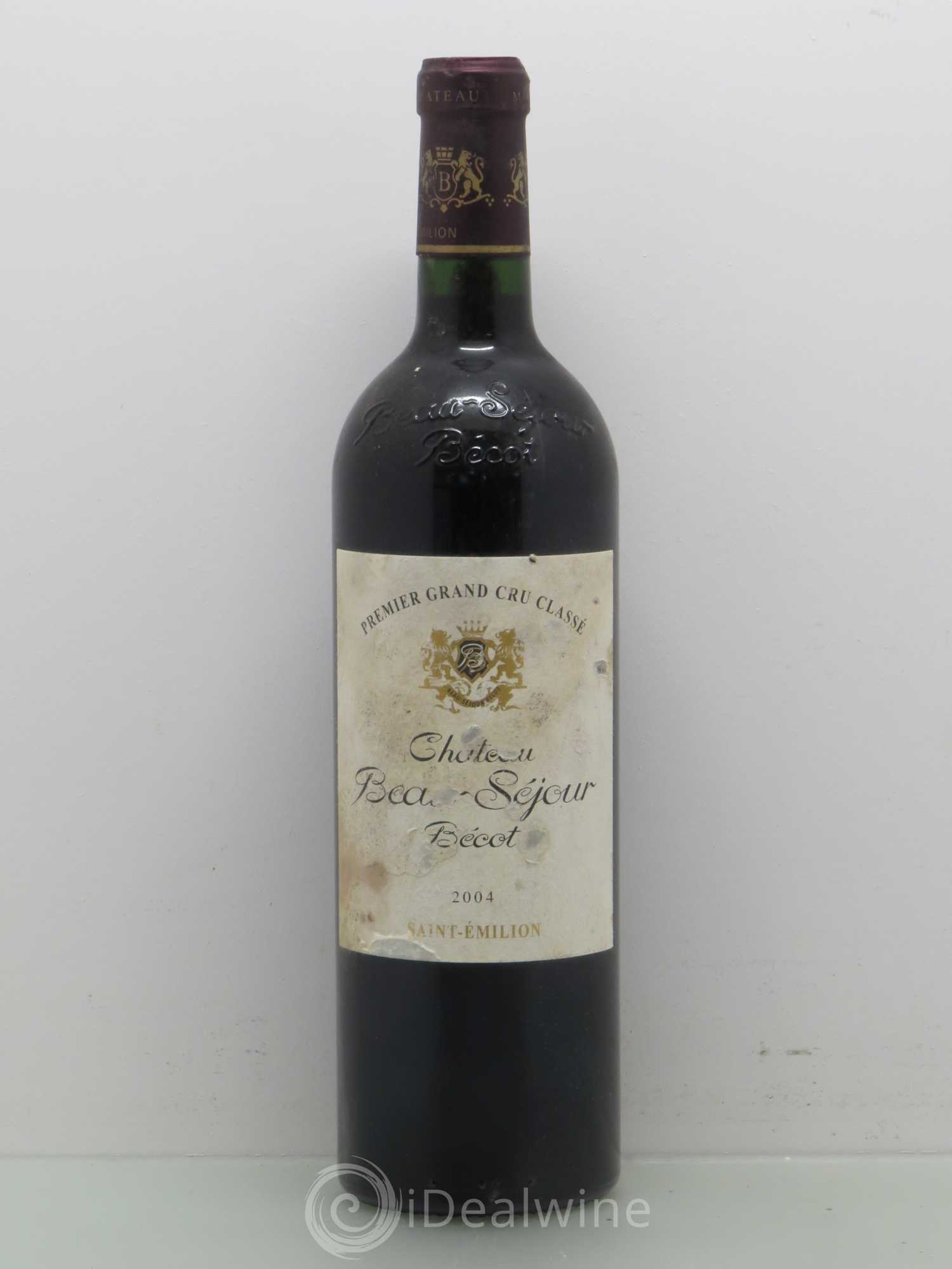 Château Beau-Séjour Bécot 1er Grand Cru Classé B 2004 - Lot de 1 bouteille - 0