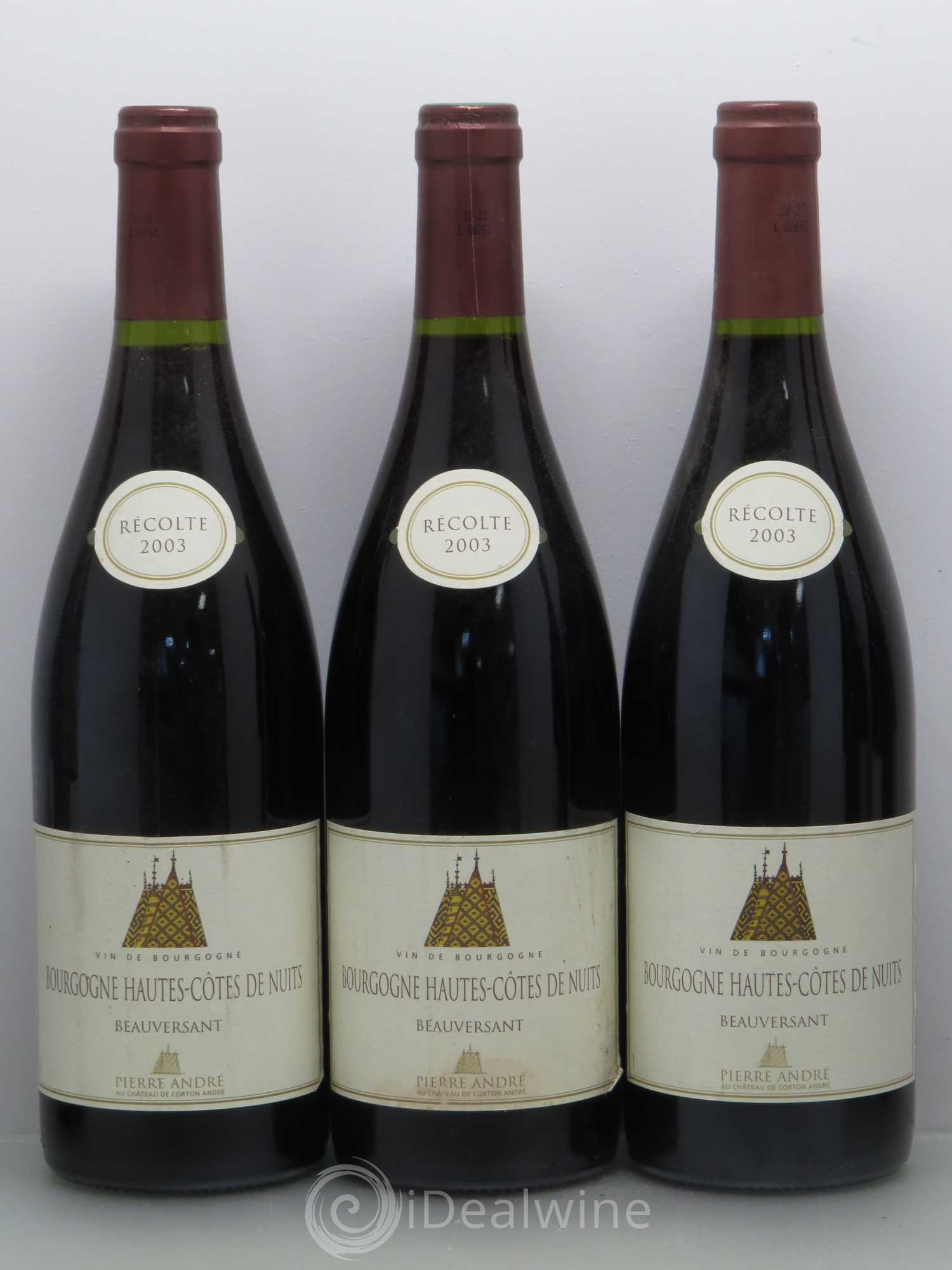 Hautes-Côtes de Nuits Beauversaut 2003 - Lot de 6 bouteilles - 1