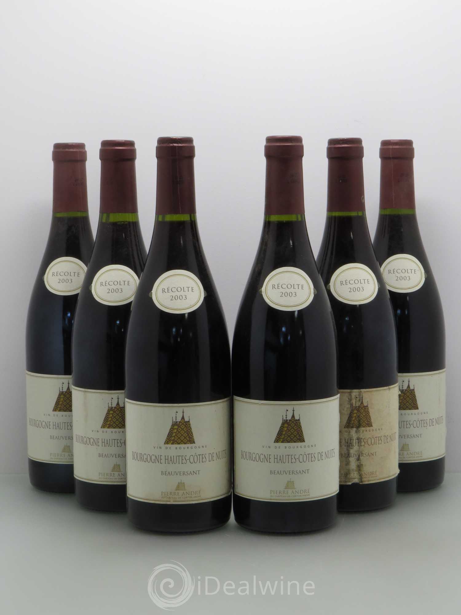 Hautes-Côtes de Nuits Beauversaut 2003 - Lot de 6 bouteilles - 0