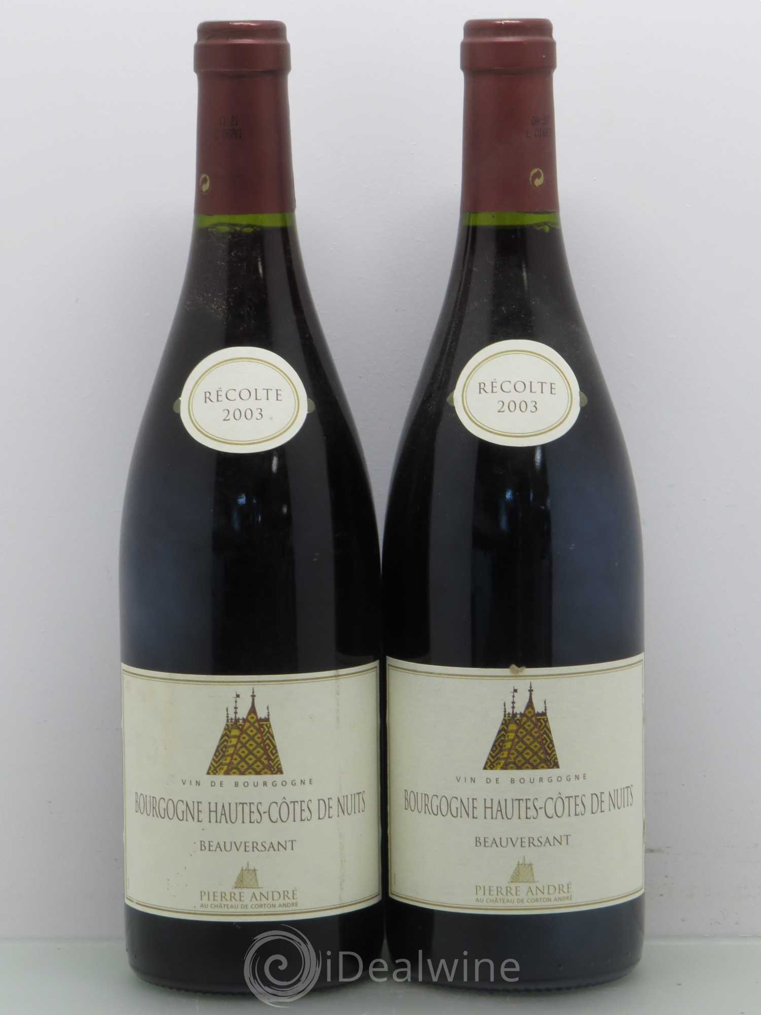 Hautes-Côtes de Nuits Beauversaut 2003 - Lot de 2 bouteilles - 0