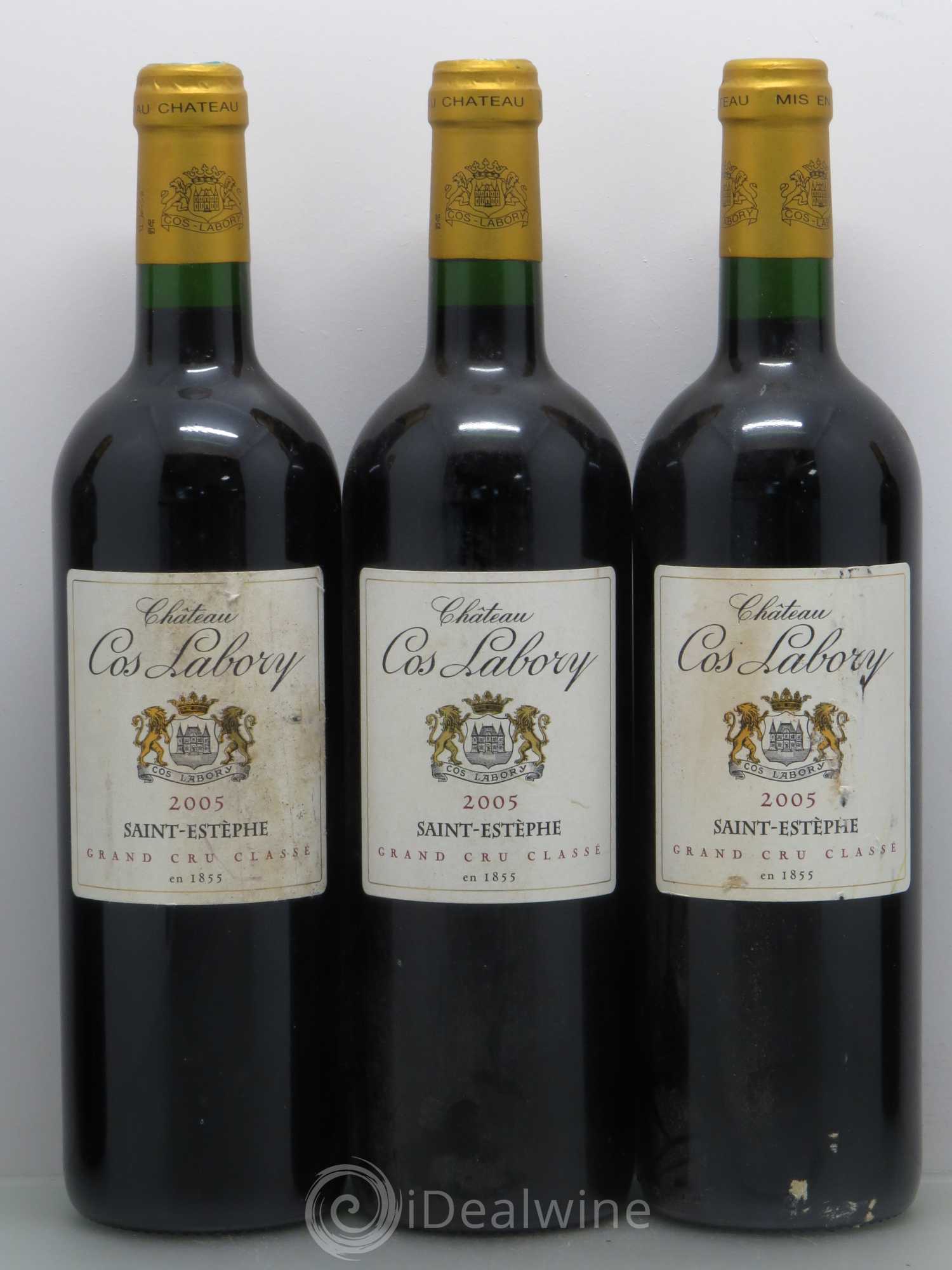 Château Cos Labory 5ème Grand Cru Classé 2005 - Lot de 5 bouteilles - 1