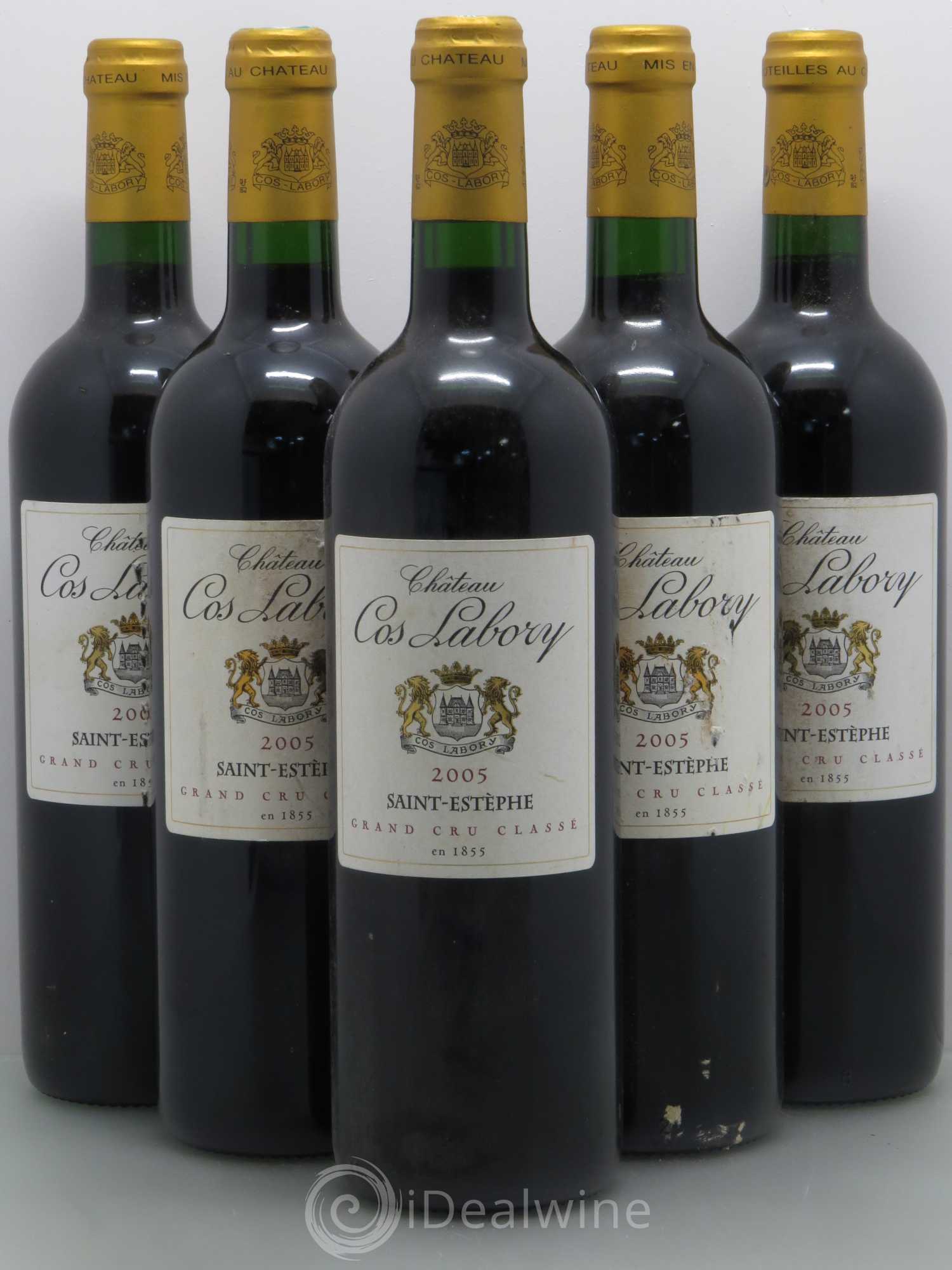 Château Cos Labory 5ème Grand Cru Classé 2005 - Lot de 5 bouteilles - 0