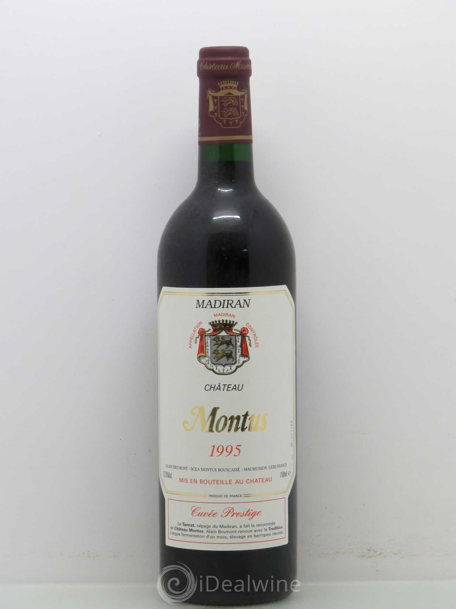 Madiran Château Montus-Prestige Alain Brumont 1995 - Lot de 1 bouteille - 0