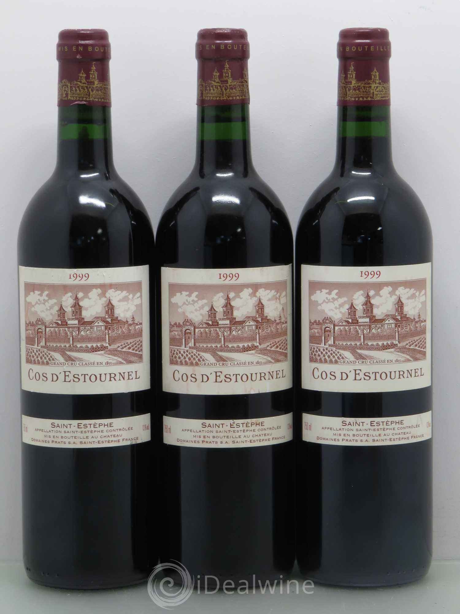 Cos d'Estournel 2ème Grand Cru Classé 1999 - Lot de 3 bouteilles - 0