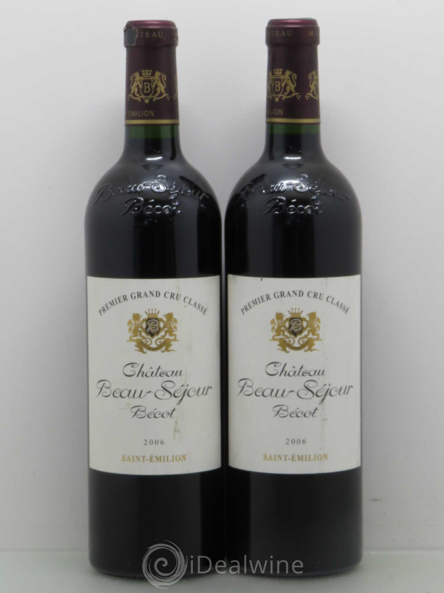 Château Beau-Séjour Bécot 1er Grand Cru Classé B 2006 - Lotto di 5 bottiglie - 2