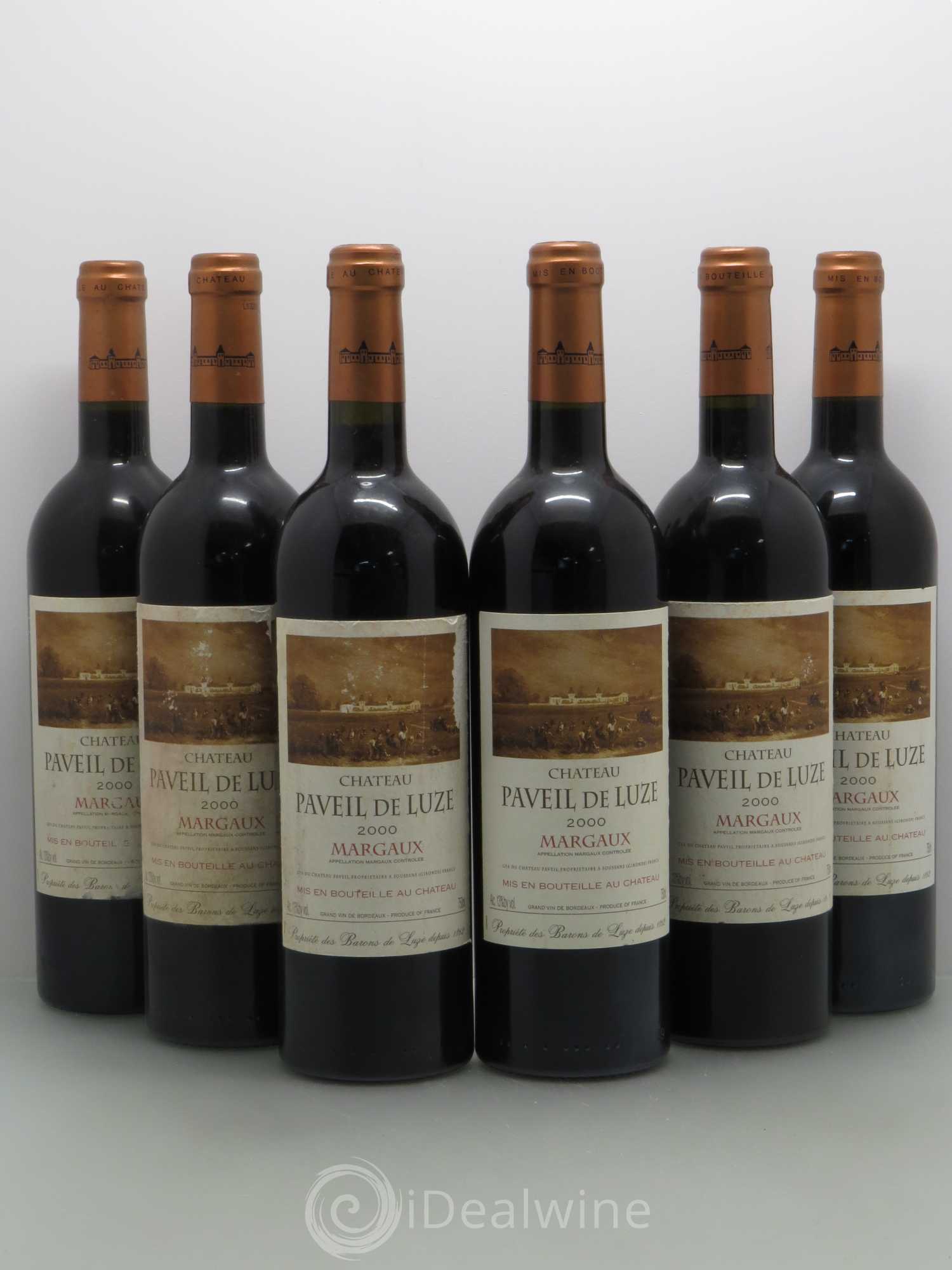 Château Paveil de Luze Cru Bourgeois (sans prix de réserve) 2000 - Lot de 6 bouteilles - 0