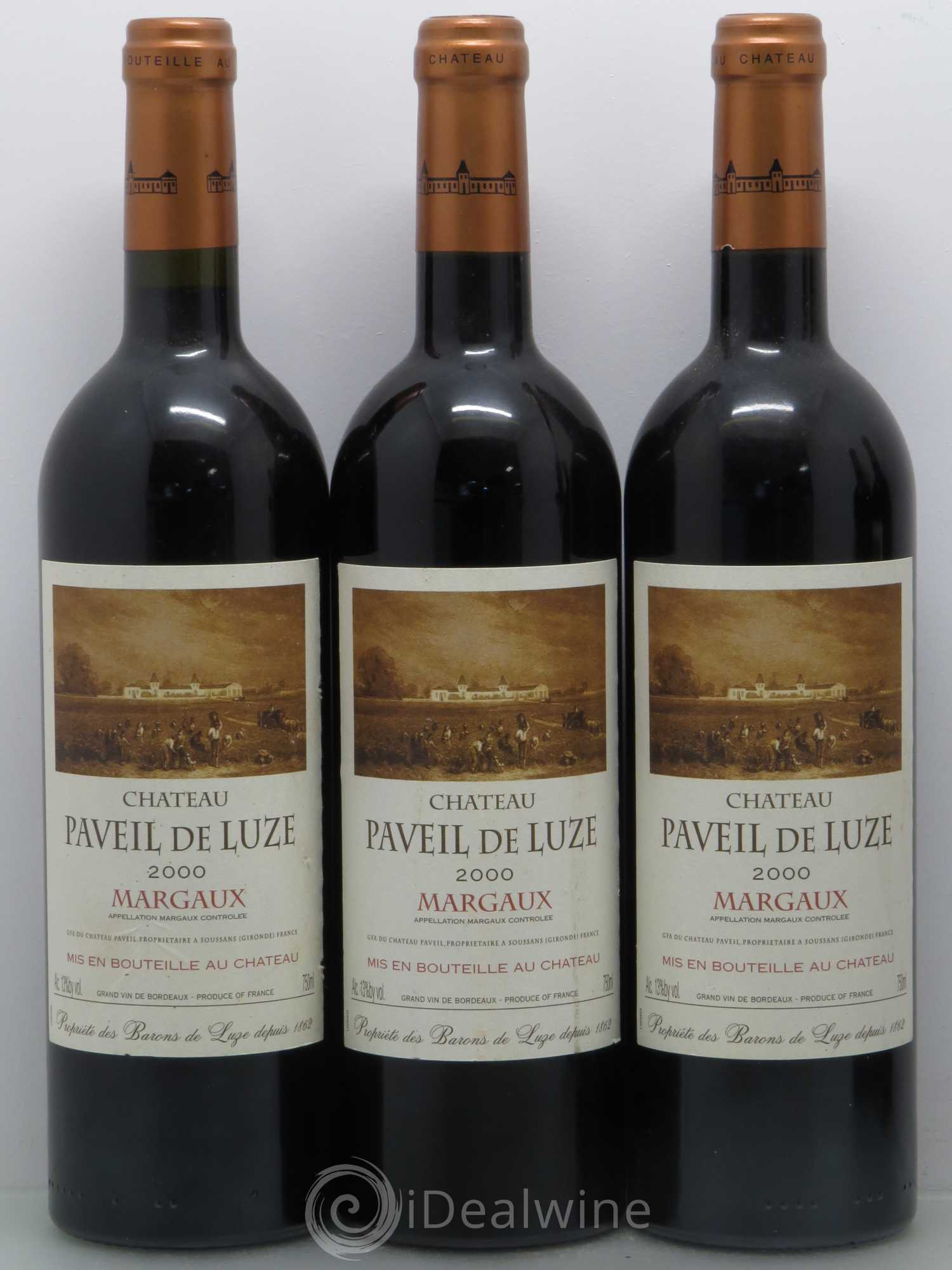 Château Paveil de Luze Cru Bourgeois 2000 - Lot de 5 bouteilles - 1