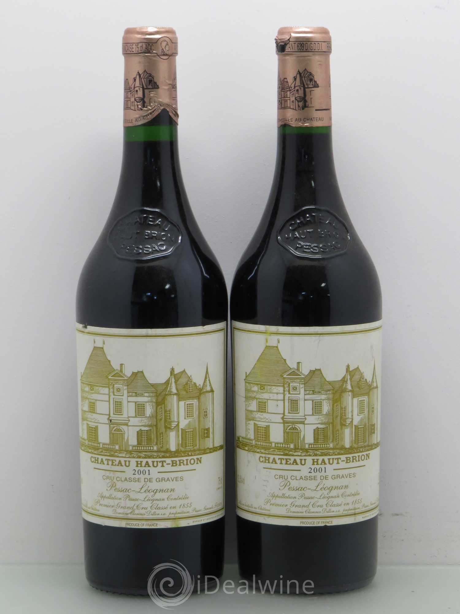 Château Haut Brion 1er Grand Cru Classé 2001 - Lot de 5 bouteilles - 2