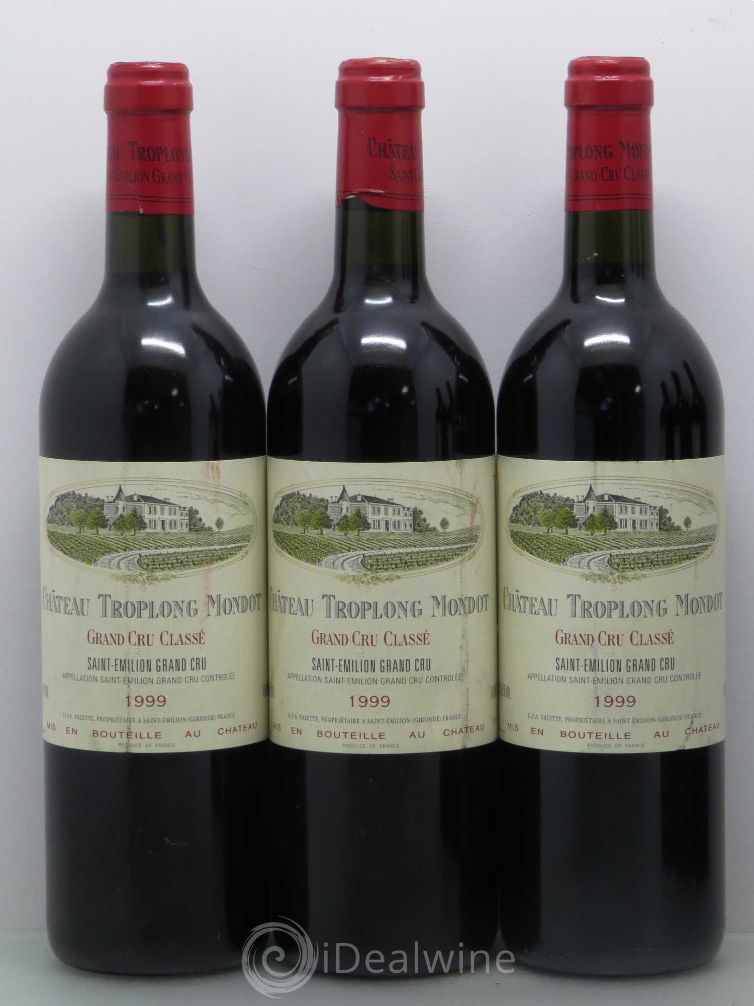 Château Troplong Mondot 1er Grand Cru Classé B 1999 - Lot de 6 bouteilles - 1