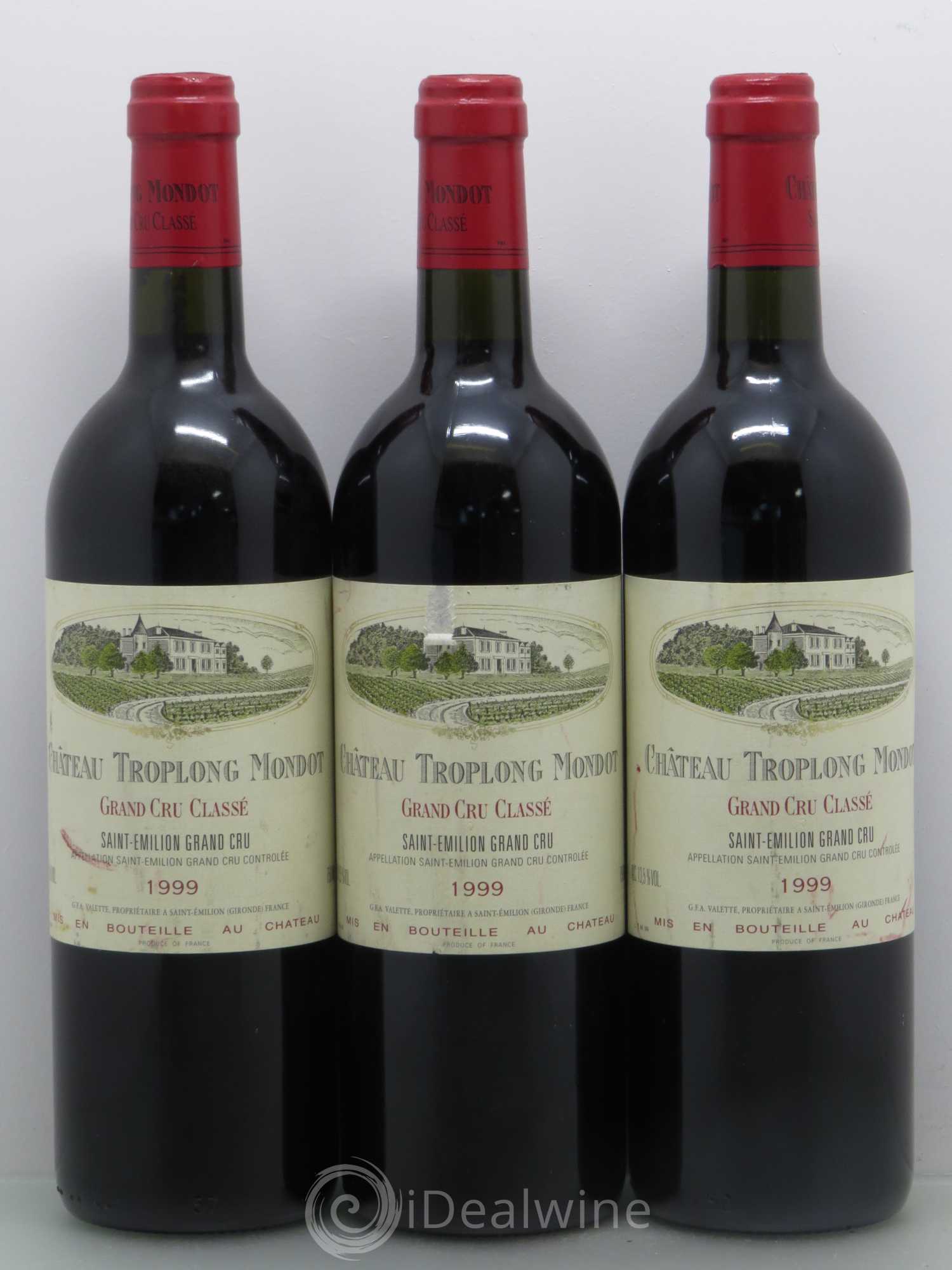 Château Troplong Mondot 1er Grand Cru Classé B 1999 - Lot de 6 bouteilles - 2