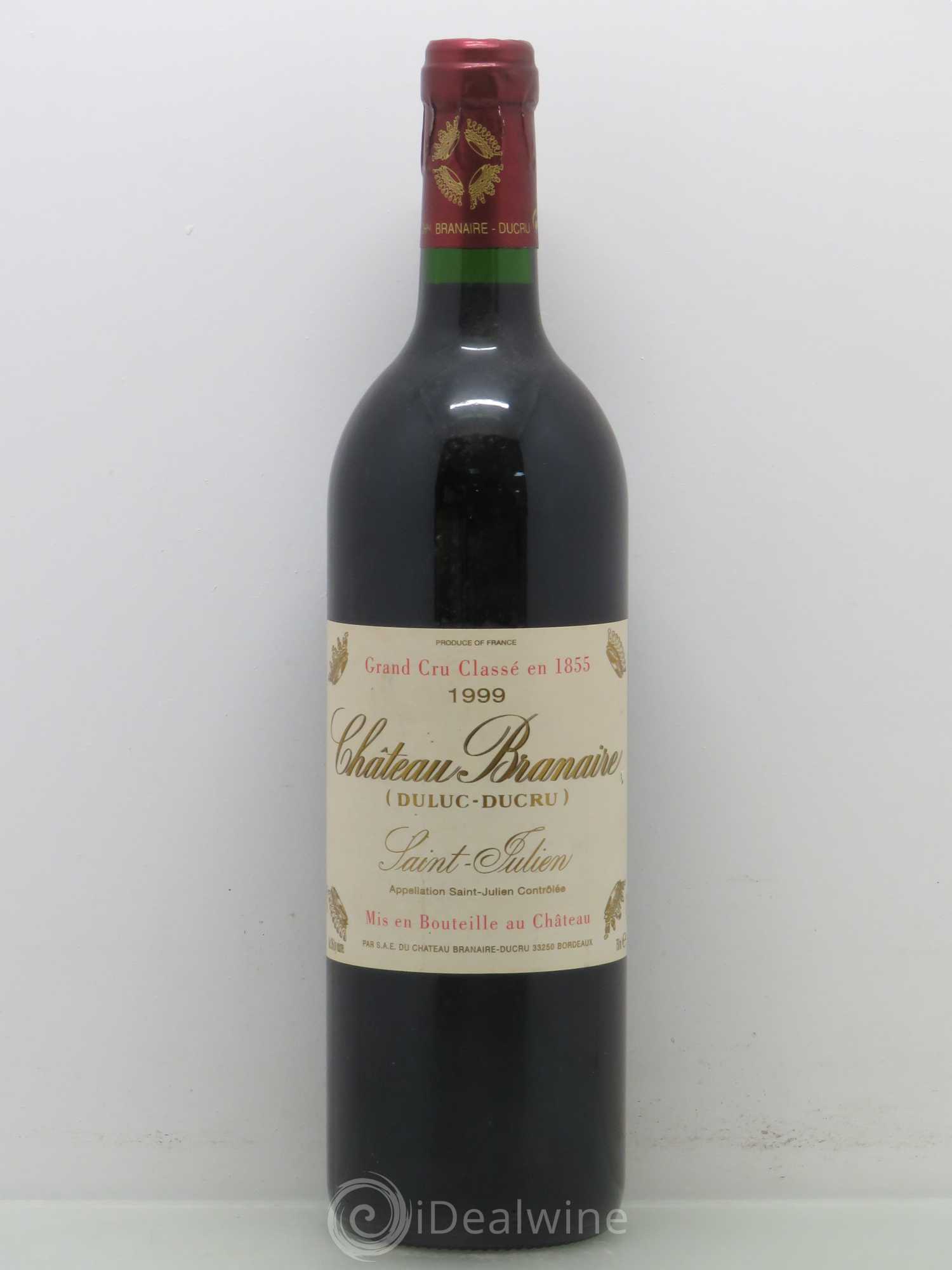 Château Branaire Ducru 4ème Grand Cru Classé 1999 - Lot de 1 bouteille - 0