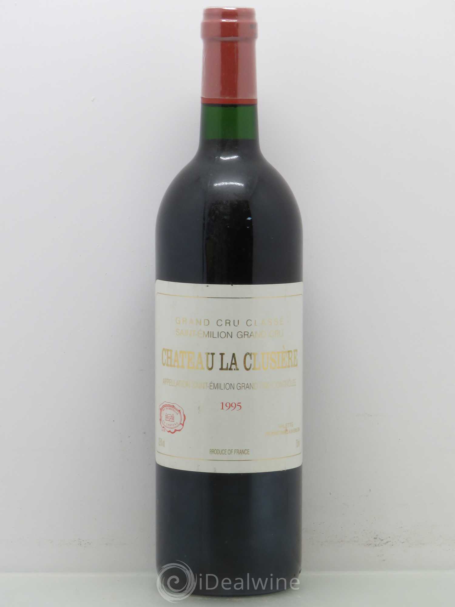 Château la Clusière 1995 - Lot de 1 bouteille - 0