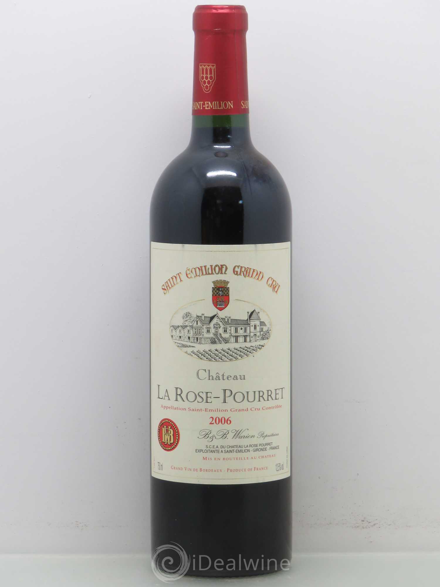 Château la Rose Pourret 2006 - Lot de 1 bouteille - 0