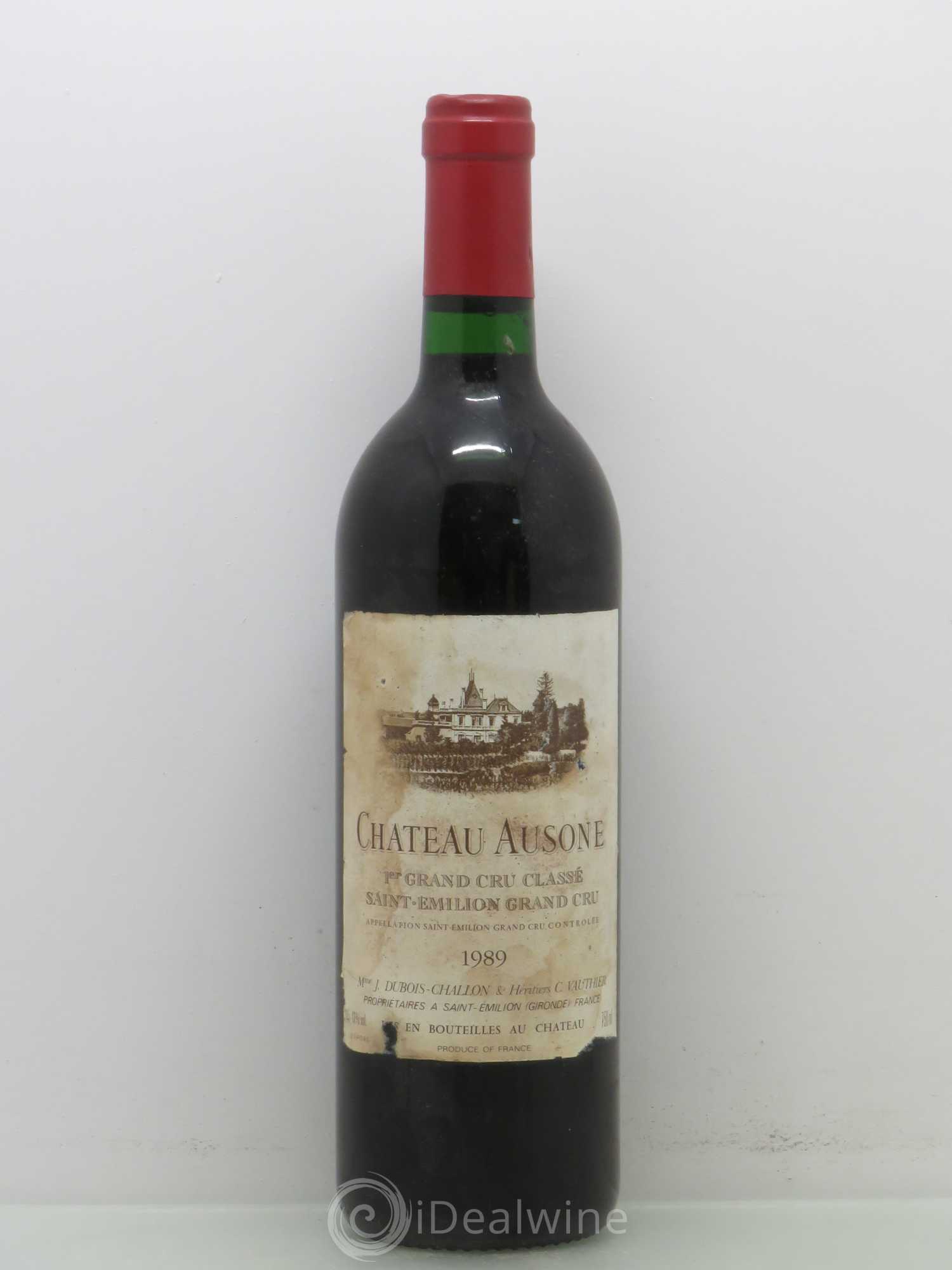 Château Ausone 1er Grand Cru Classé A 1989 - Lot de 1 bouteille - 0