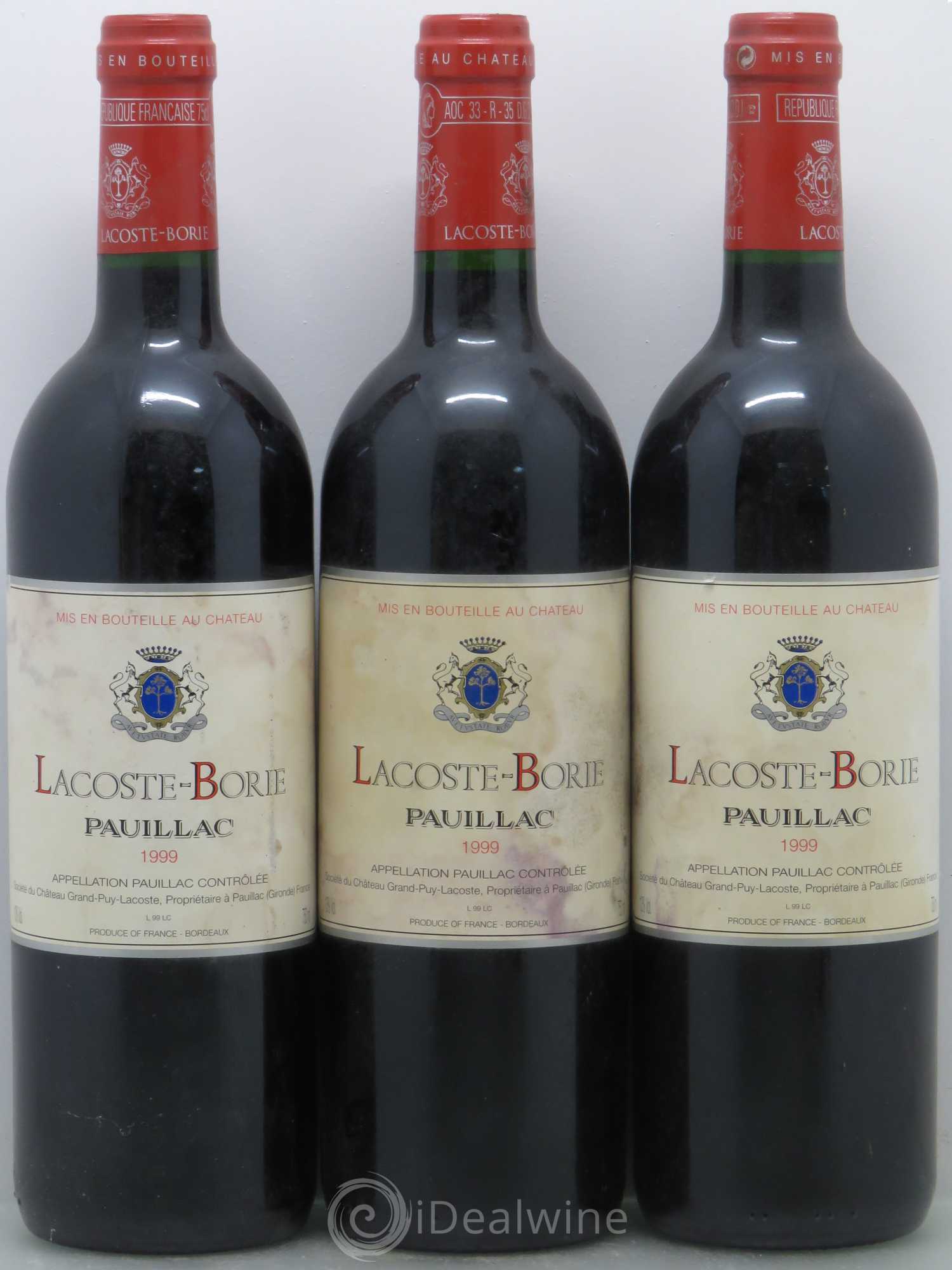 Lacoste Borie 1999 - Lot de 7 bouteilles - 1