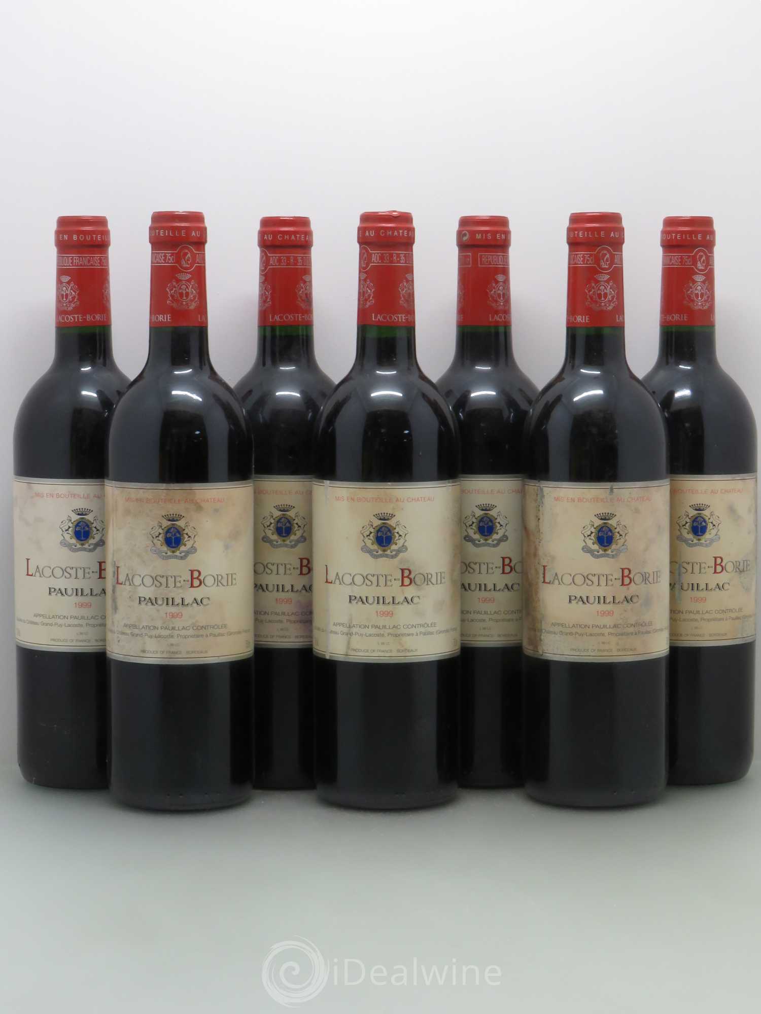 Lacoste Borie 1999 - Lot de 7 bouteilles - 0