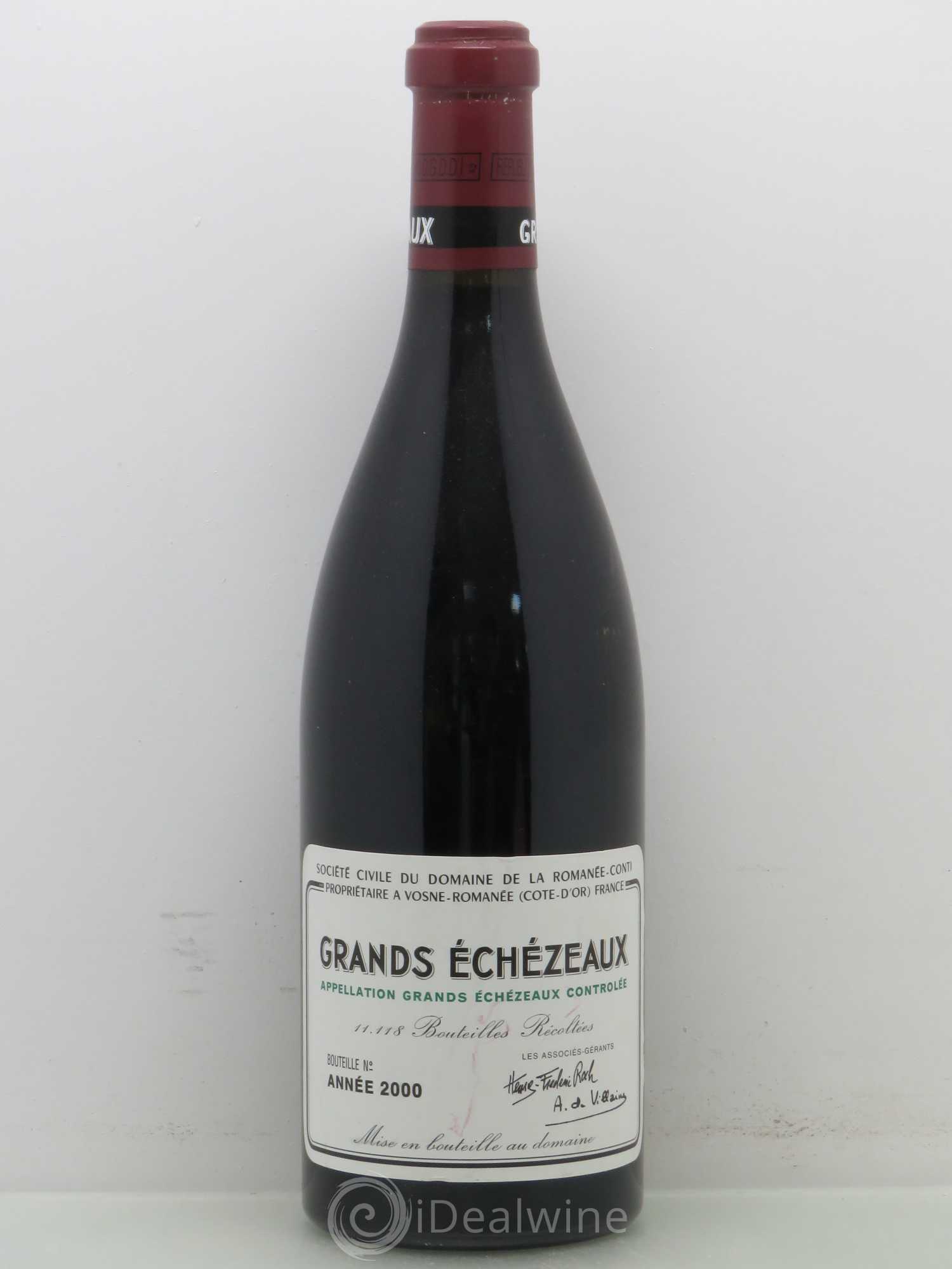Grands-Echezeaux Grand Cru Domaine de la Romanée-Conti 2000 - Lot de 1 bouteille - 0