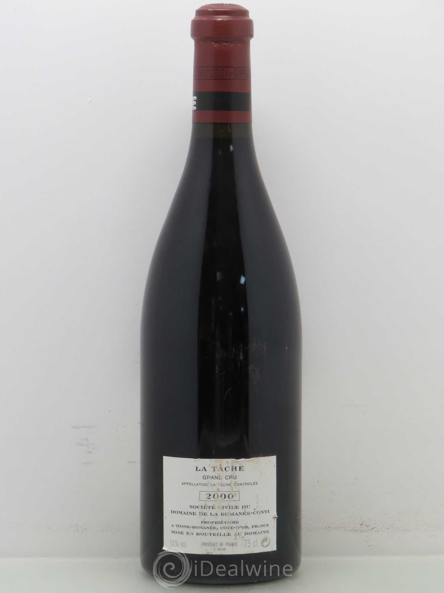 La Tâche Grand Cru Domaine de la Romanée-Conti 2000 - Lot de 1 bouteille - 1
